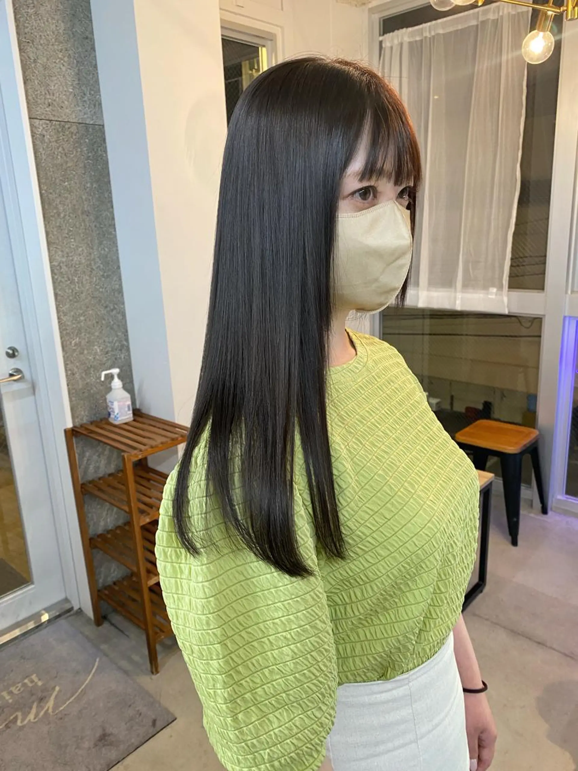 セミロング カラー 八谷 将平のヘアスタイル