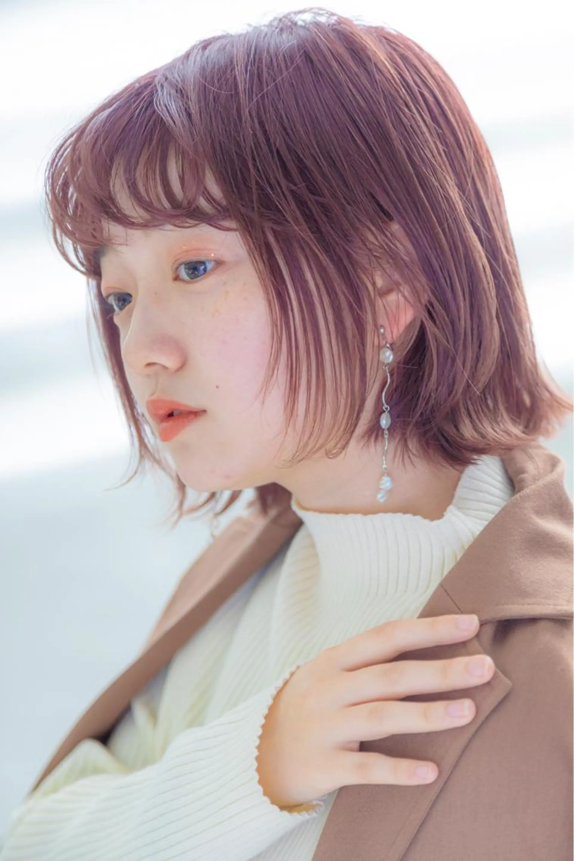 ミディアム カラー パーマ ヘアアレンジ 口コミ高評価👍✨ フチタミサオ🦋のヘアスタイル