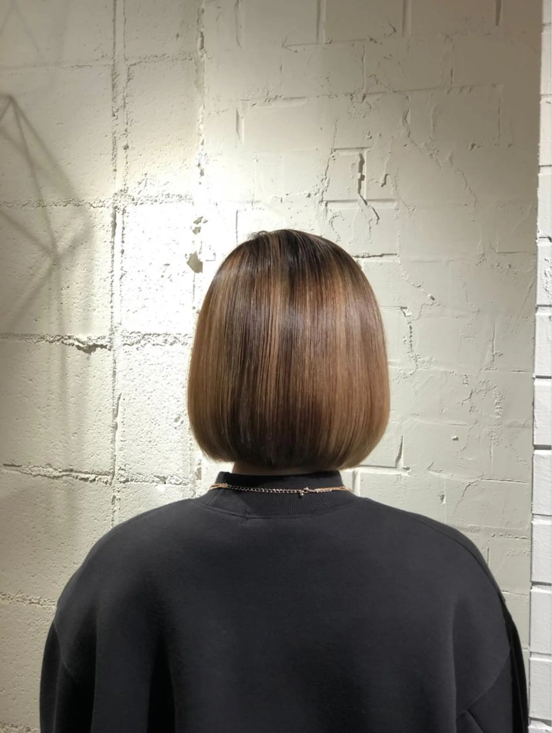 ミディアム ボブ 泉 堅也のヘアスタイル