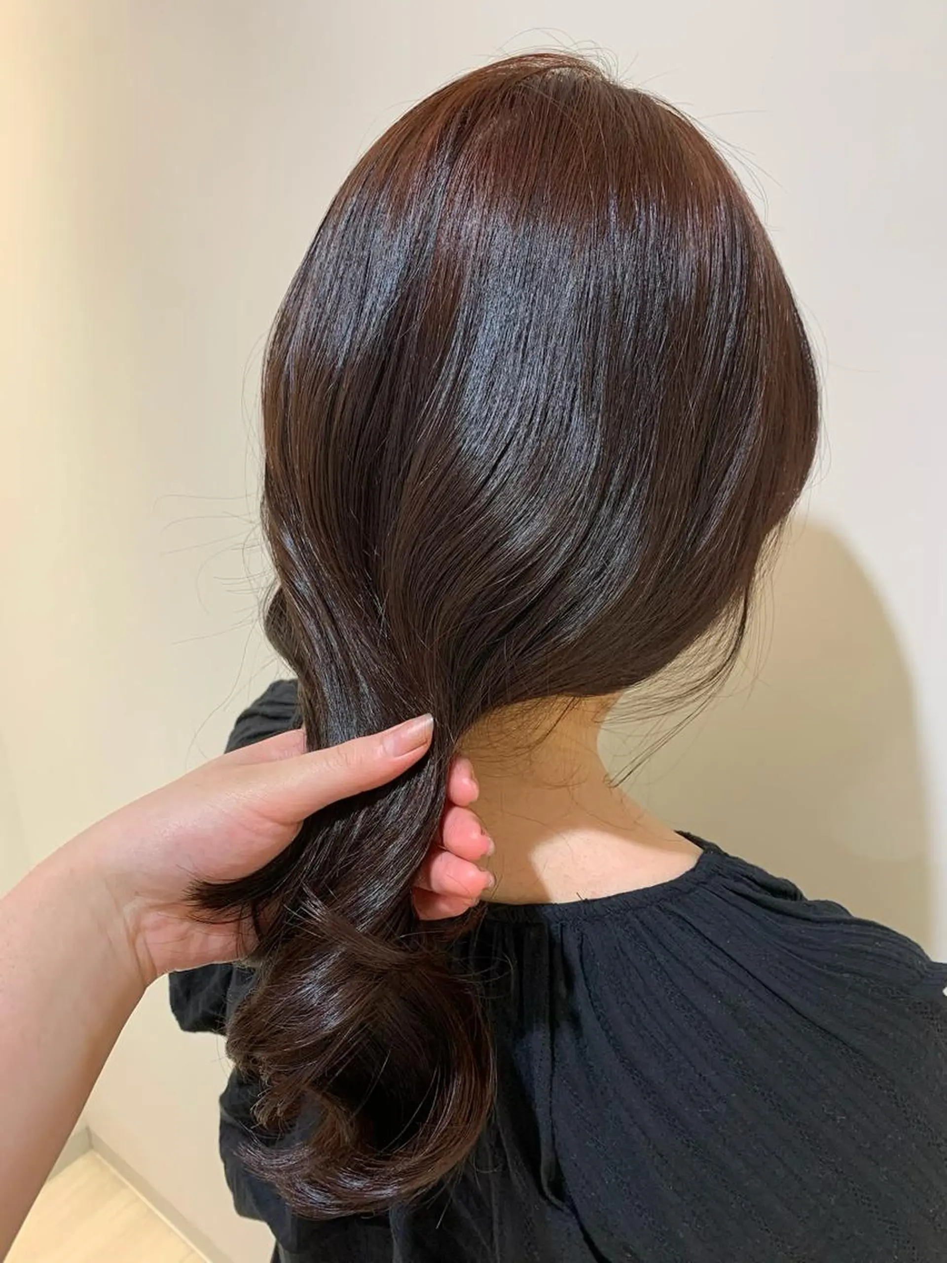 セミロング カラー ピンクカラー 🍓韓国ヘア レイヤ ーカット🍓笠原 葵のヘアスタイル