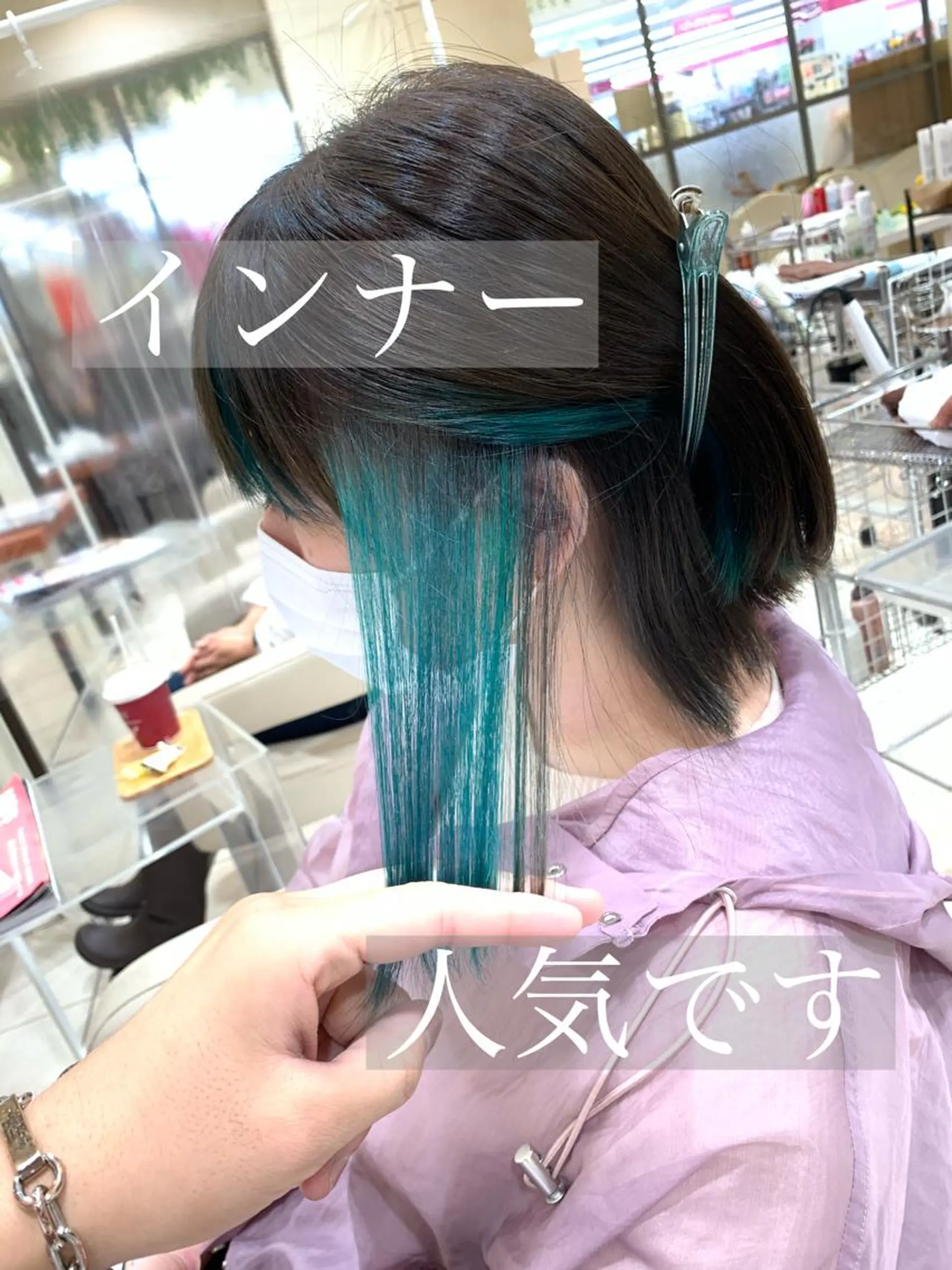 ミディアム MODEks eau 佐藤優志のヘアスタイル