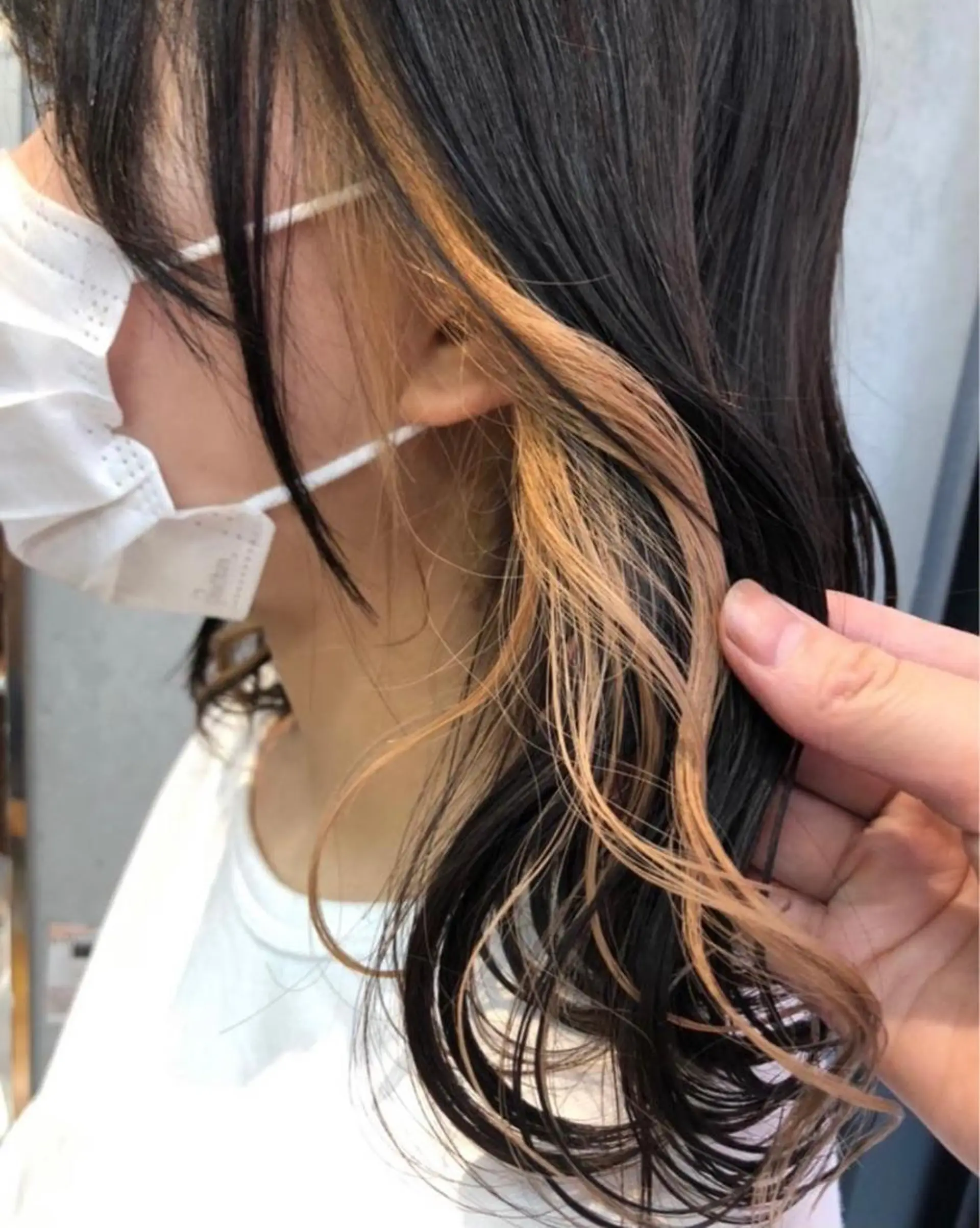セミロング カラー 💠西山果琳💠 マツパモデル募集のヘアスタイル