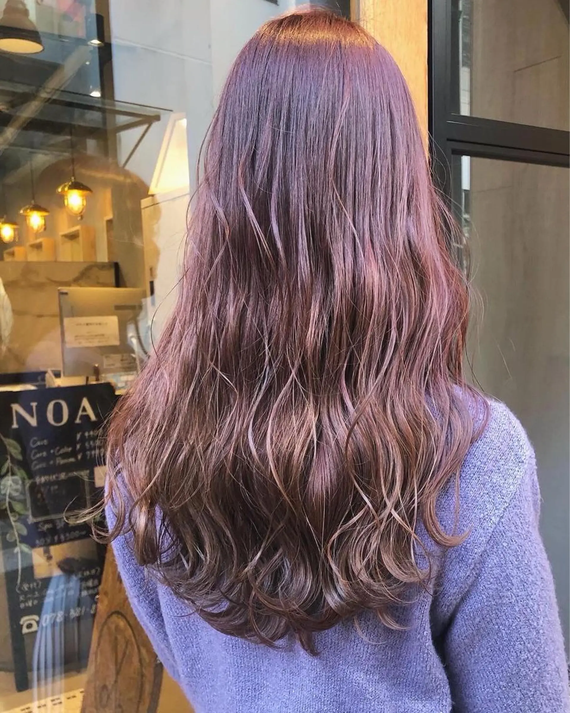 ロング カラー 畑中 愛梨のヘアスタイル