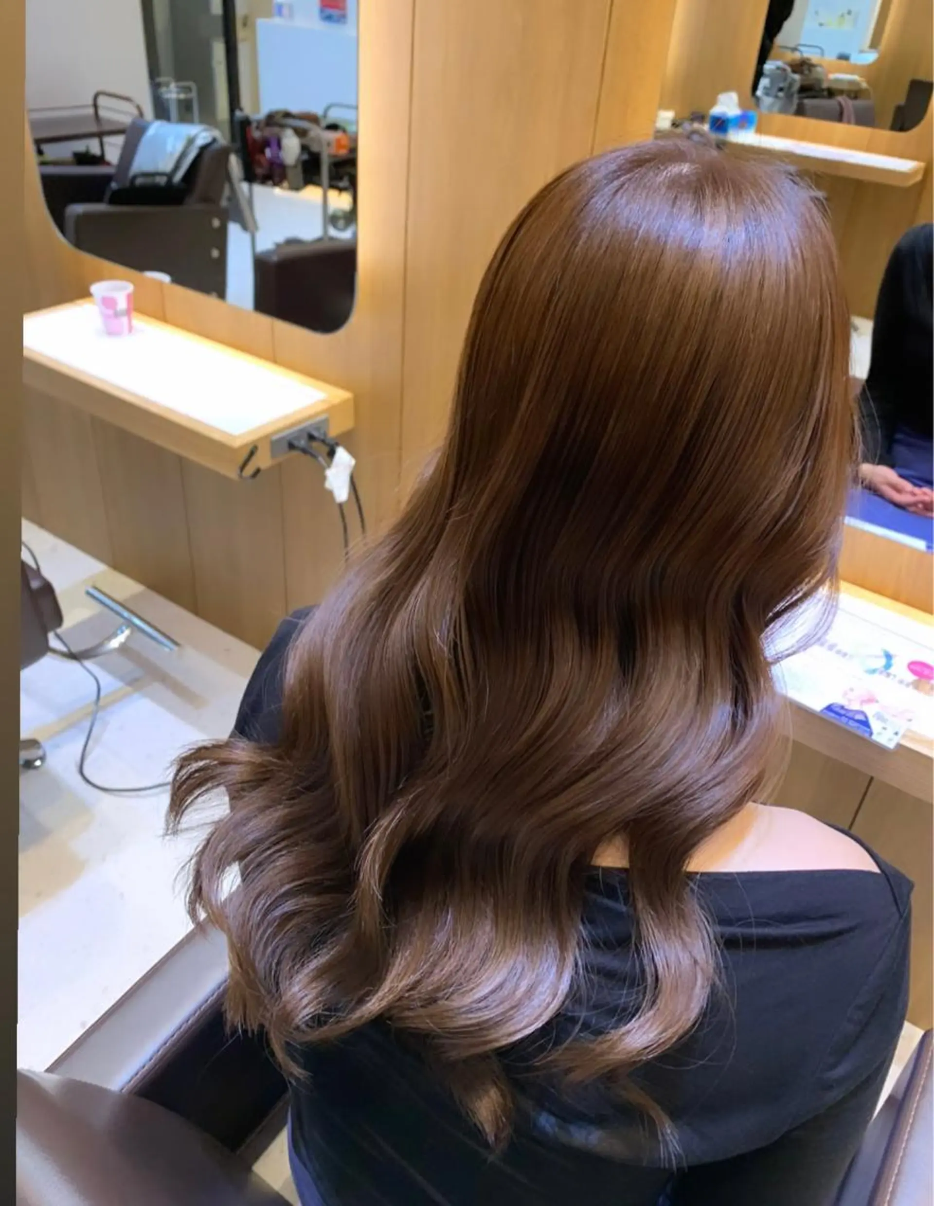 セミロング カラー カット ヘアカラー トリートメント 湯田 竜也のヘアスタイル