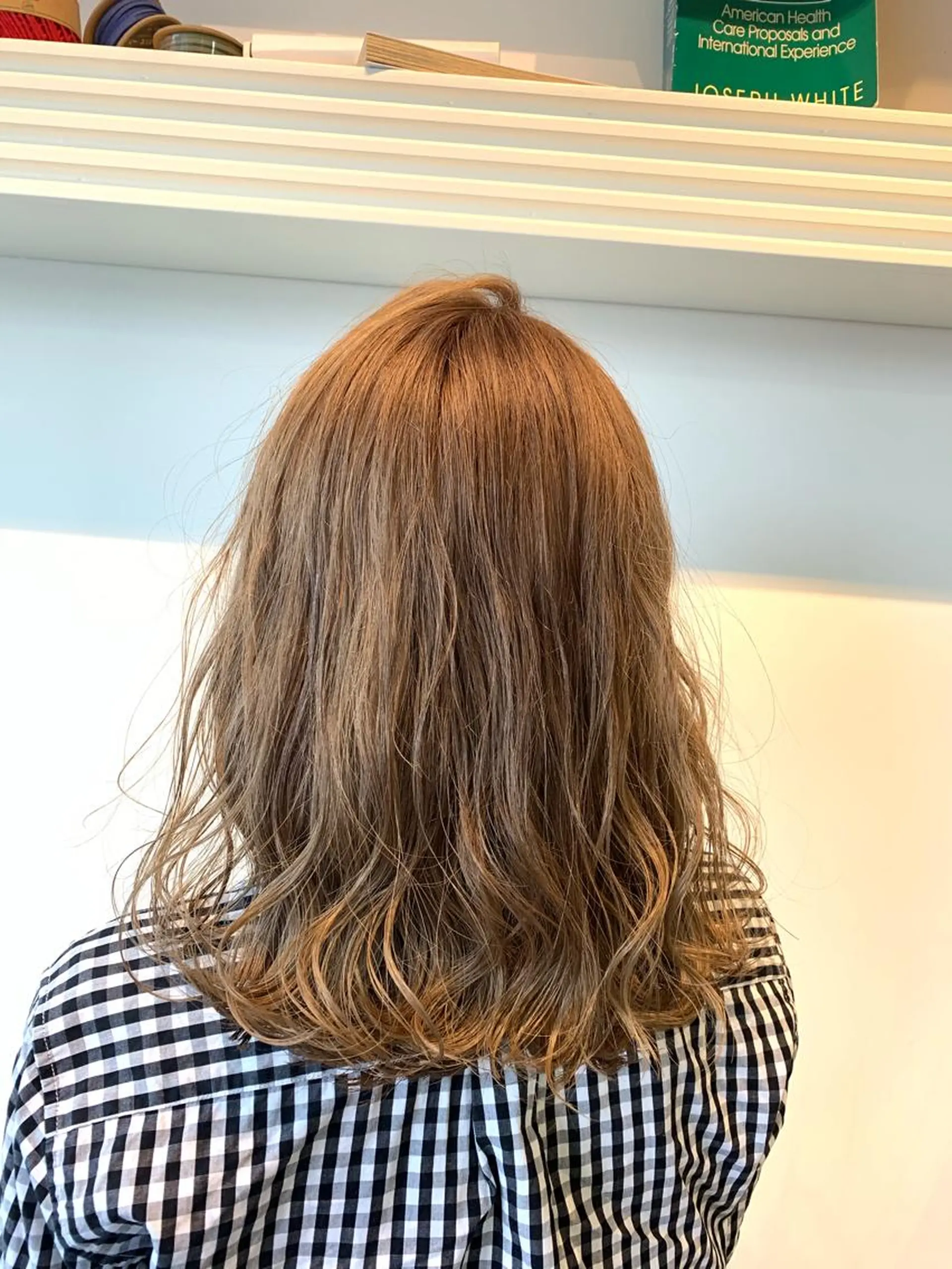 ミディアム ヘアカラー トリートメント ヘッドスパ ヘアセット 山口 竣也のヘアスタイル