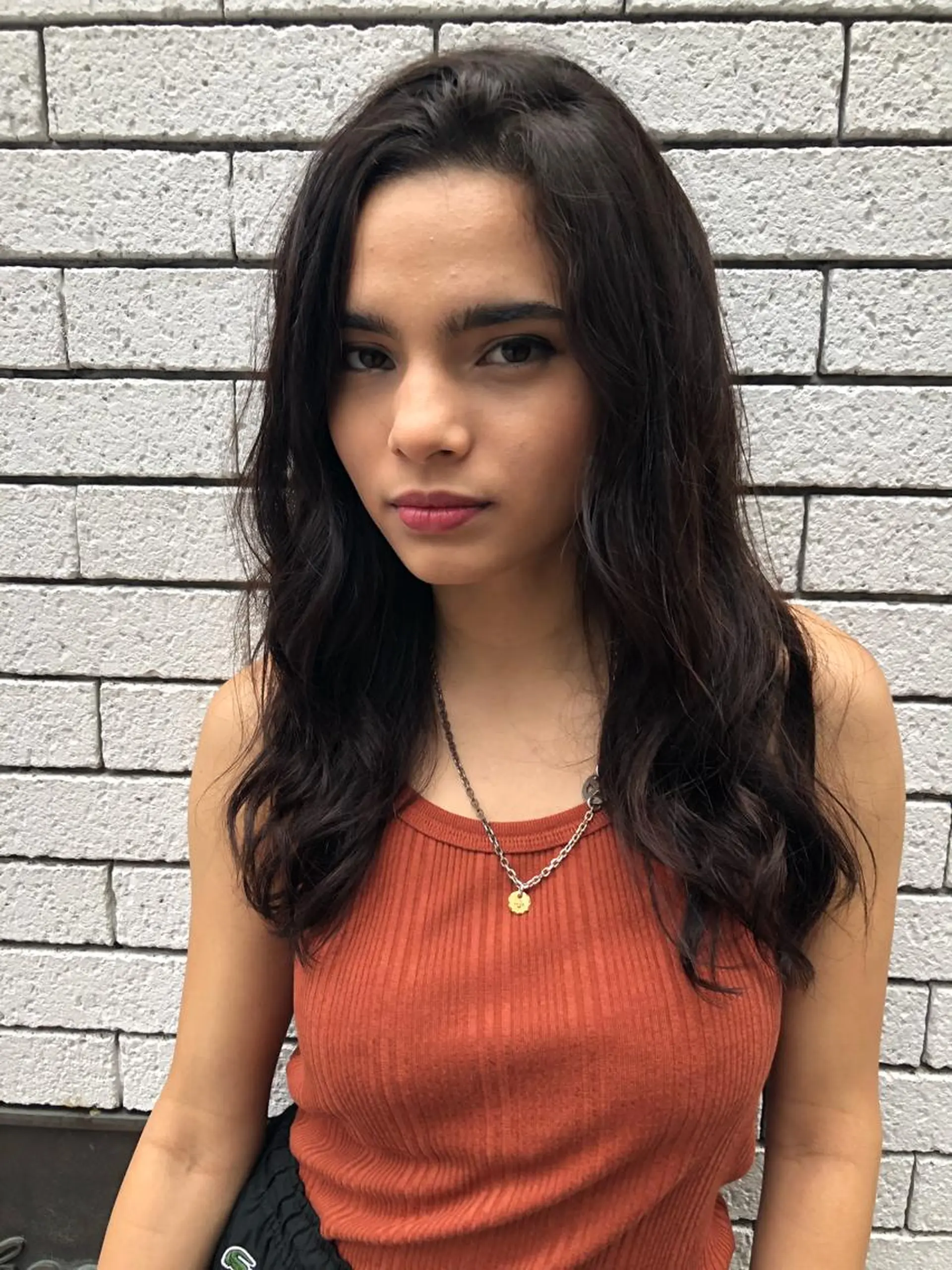 ロング salowin 原宿 aroa所属・韓国／ハッシュカット ／透明感カラー／金野のヘアスタイル