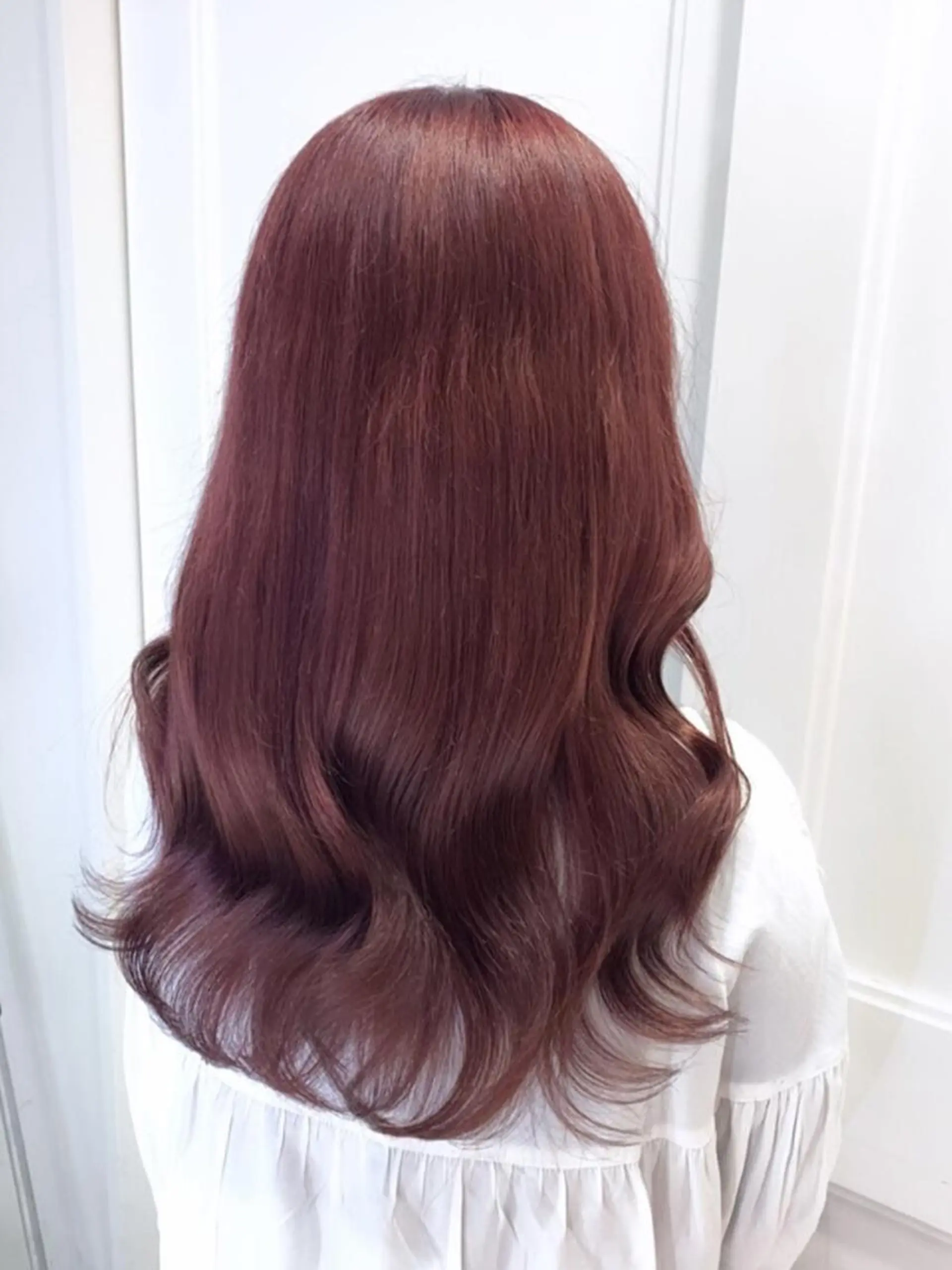 カラー レッドカラー 髪質改善 米倉 一輝のヘアスタイル