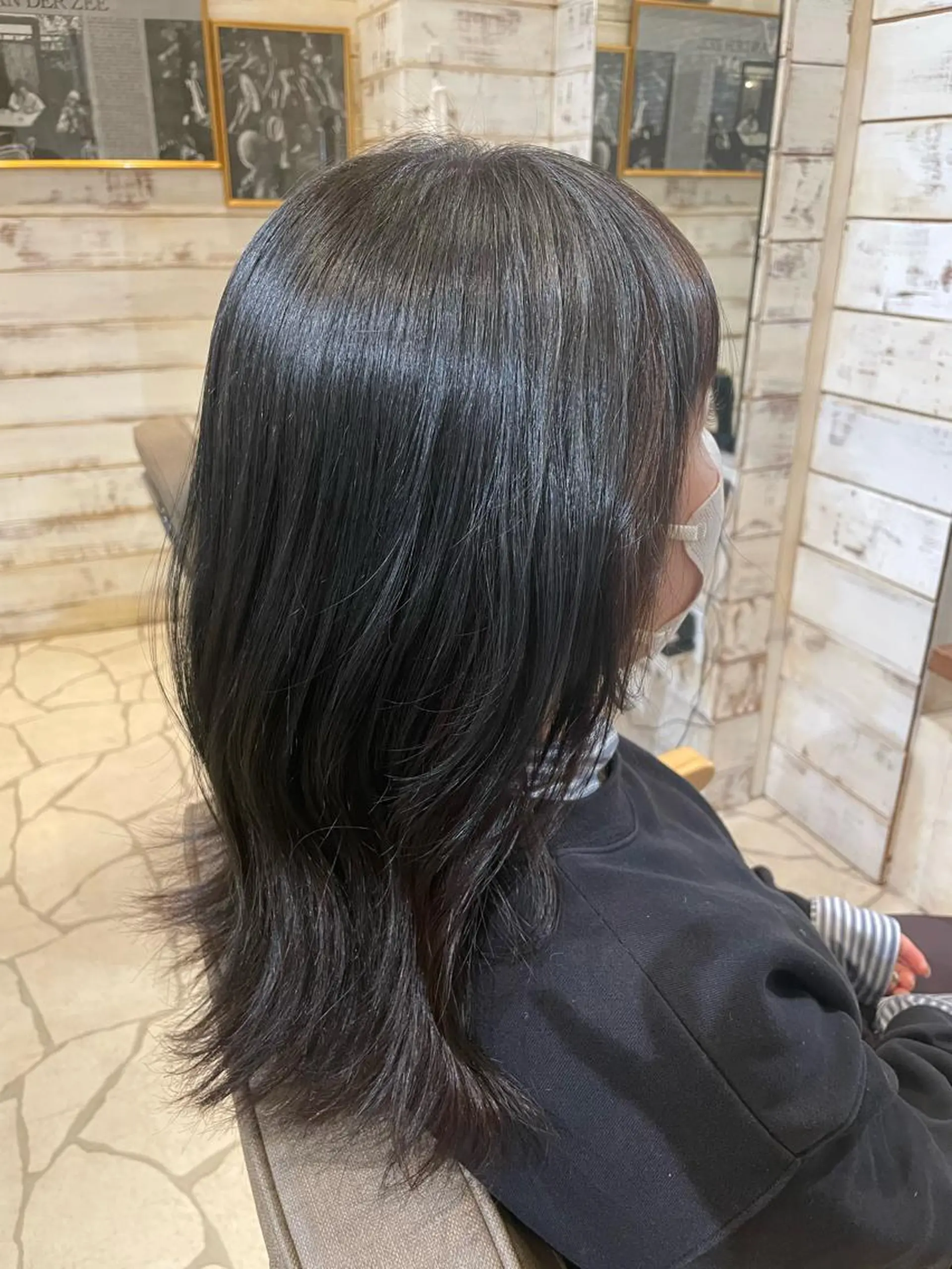 ミディアム カラー オリーブグレー スリールヘアー所属・🖤nako/艶髪/ 透明感カラー🖤のヘアスタイル