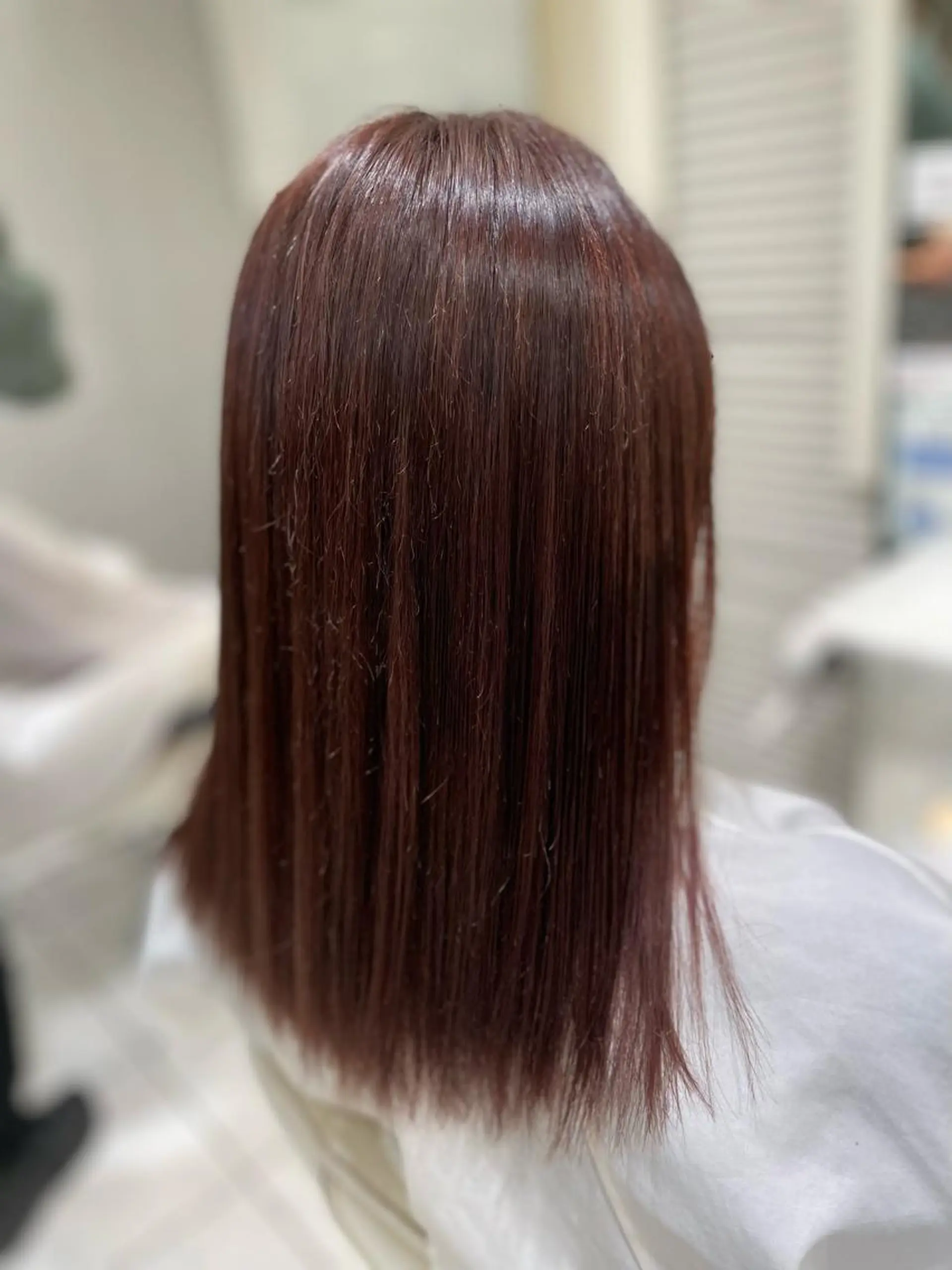 ロング カラー カシス ピンクカラー AGU hair vigor 三条店所属・AGU 三条店 林　雄のヘアスタイル