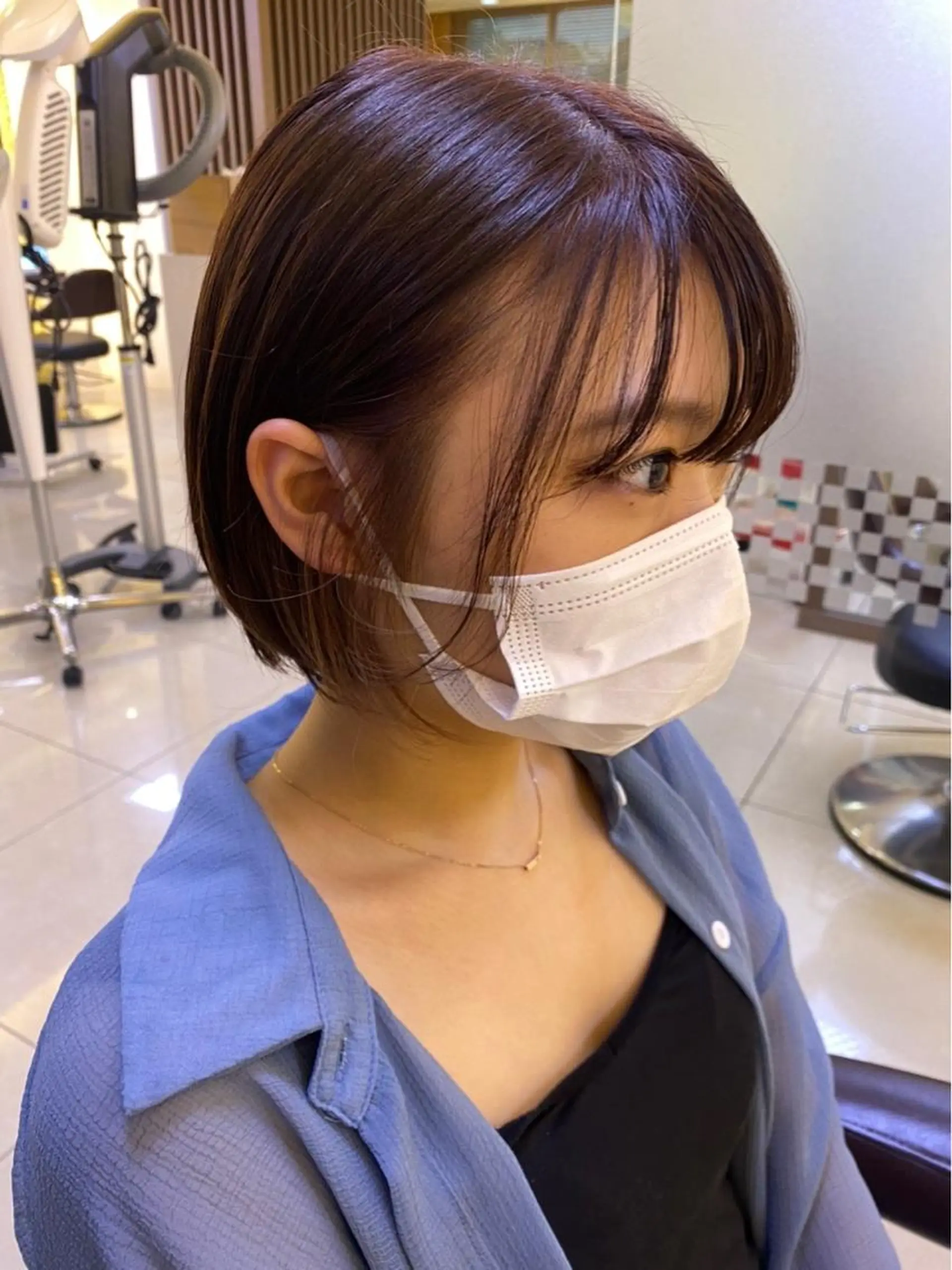 カラー イヤリングカラー 学生 ✨垢抜け✨3Dカラー 山本美侑のヘアスタイル