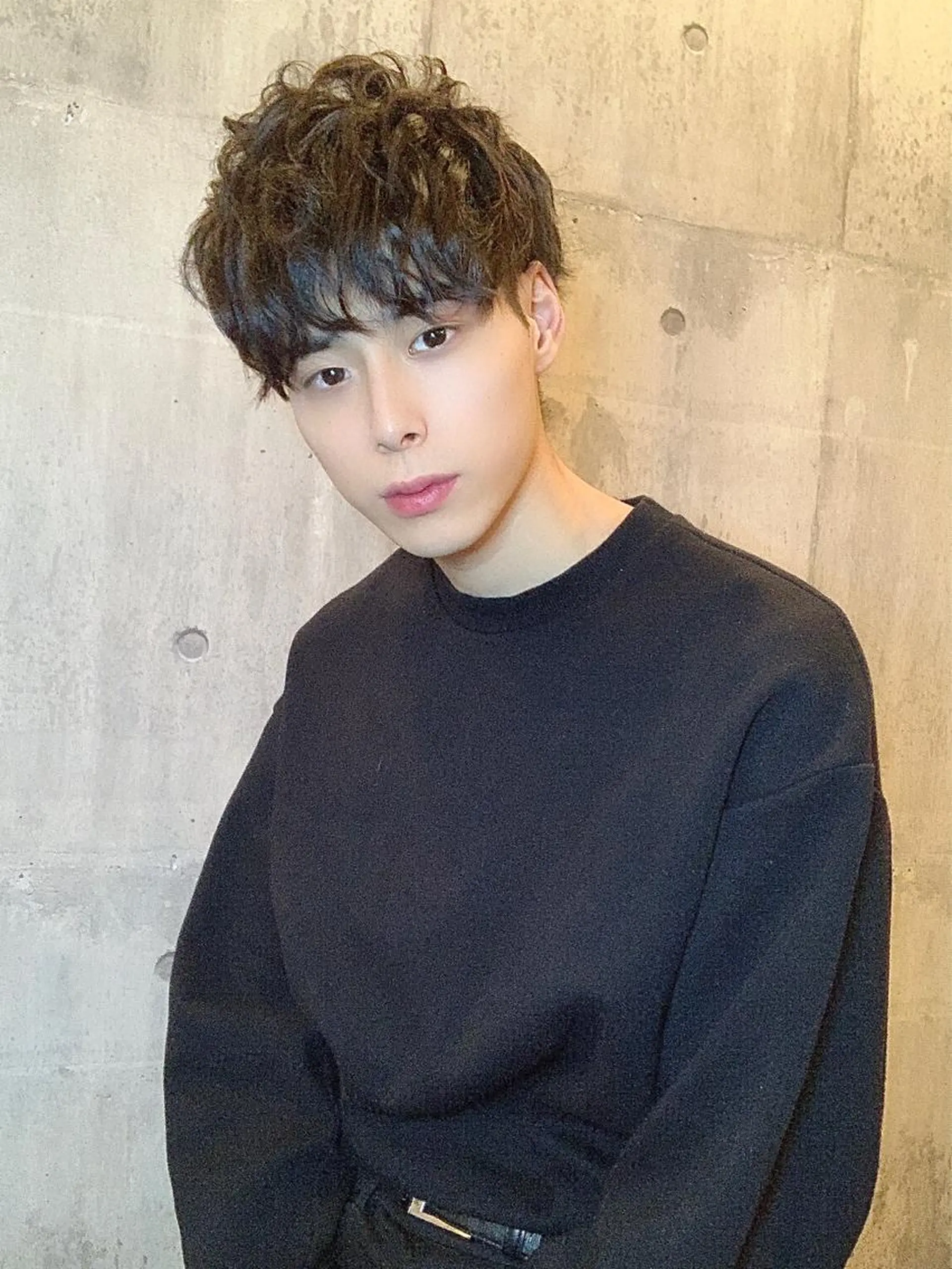 ショート カラー パーマ 韓国風ヘア メンズ特化👨 細谷碧海のヘアスタイル