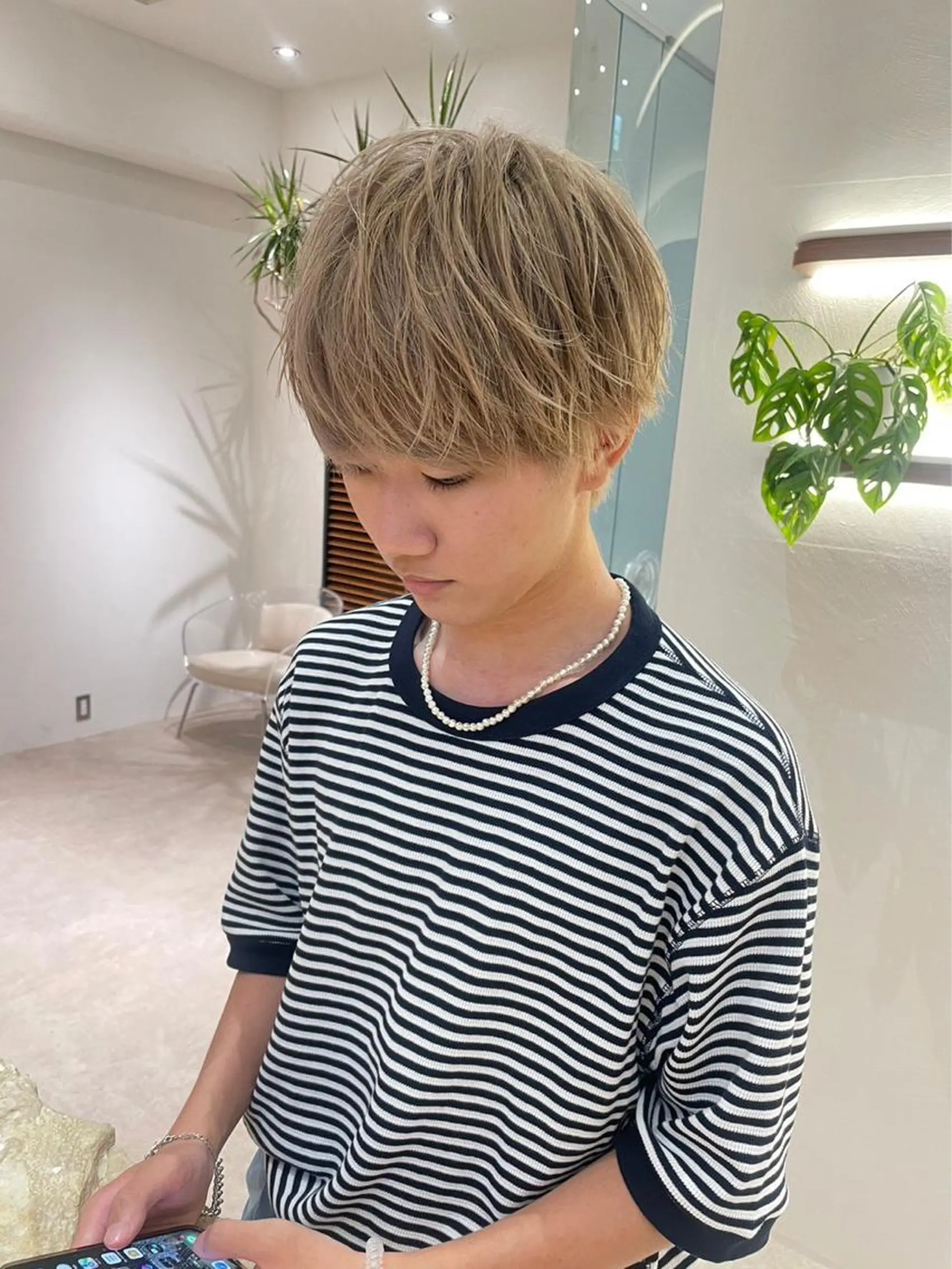 ショート カラー メンズ ヘアカラー トリートメント メンズ特化美容師 🤍FUKAのヘアスタイル