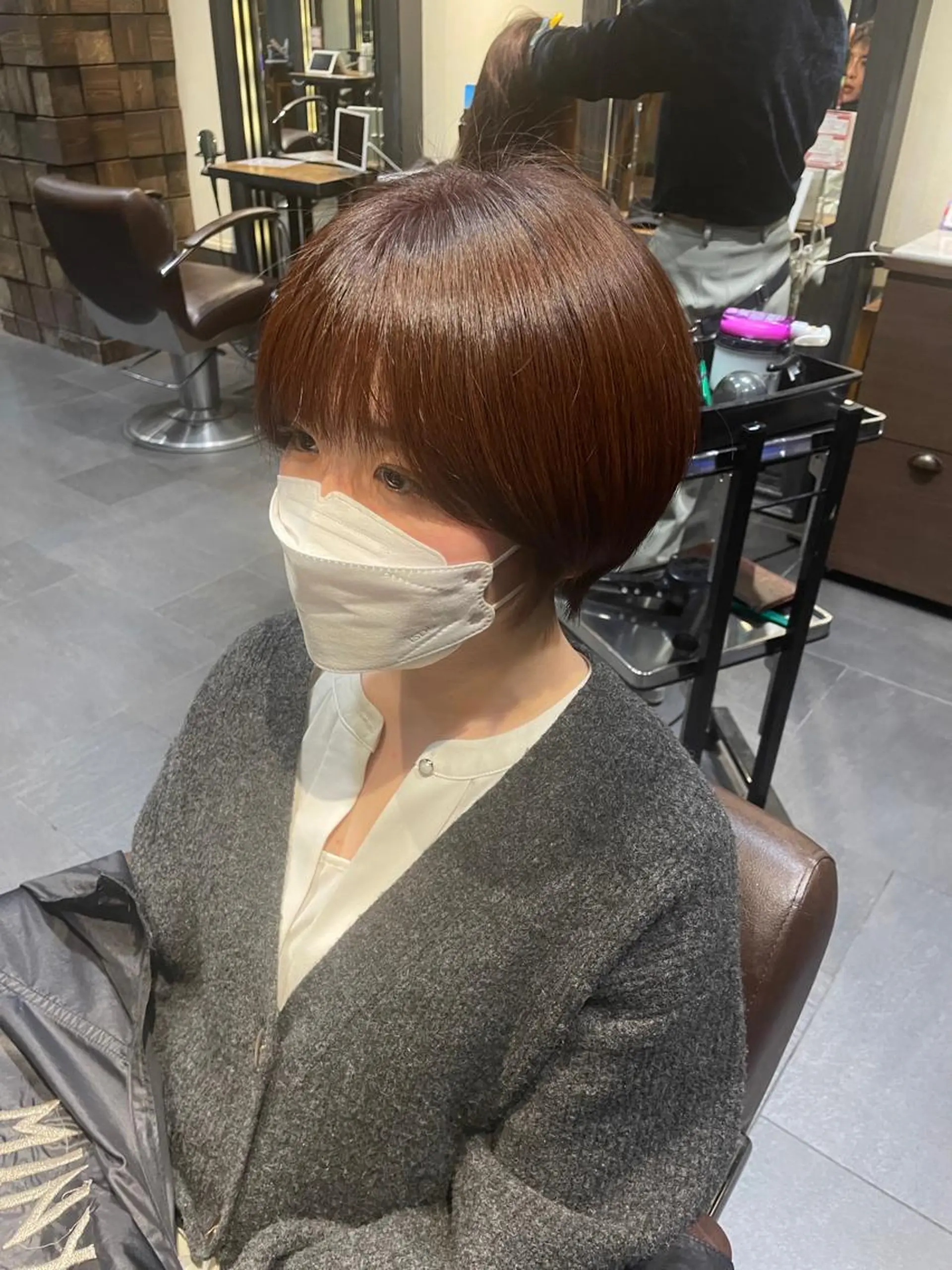 ショート カラー ブリーチ＆縮毛矯正 🧸tomoki🧸のヘアスタイル