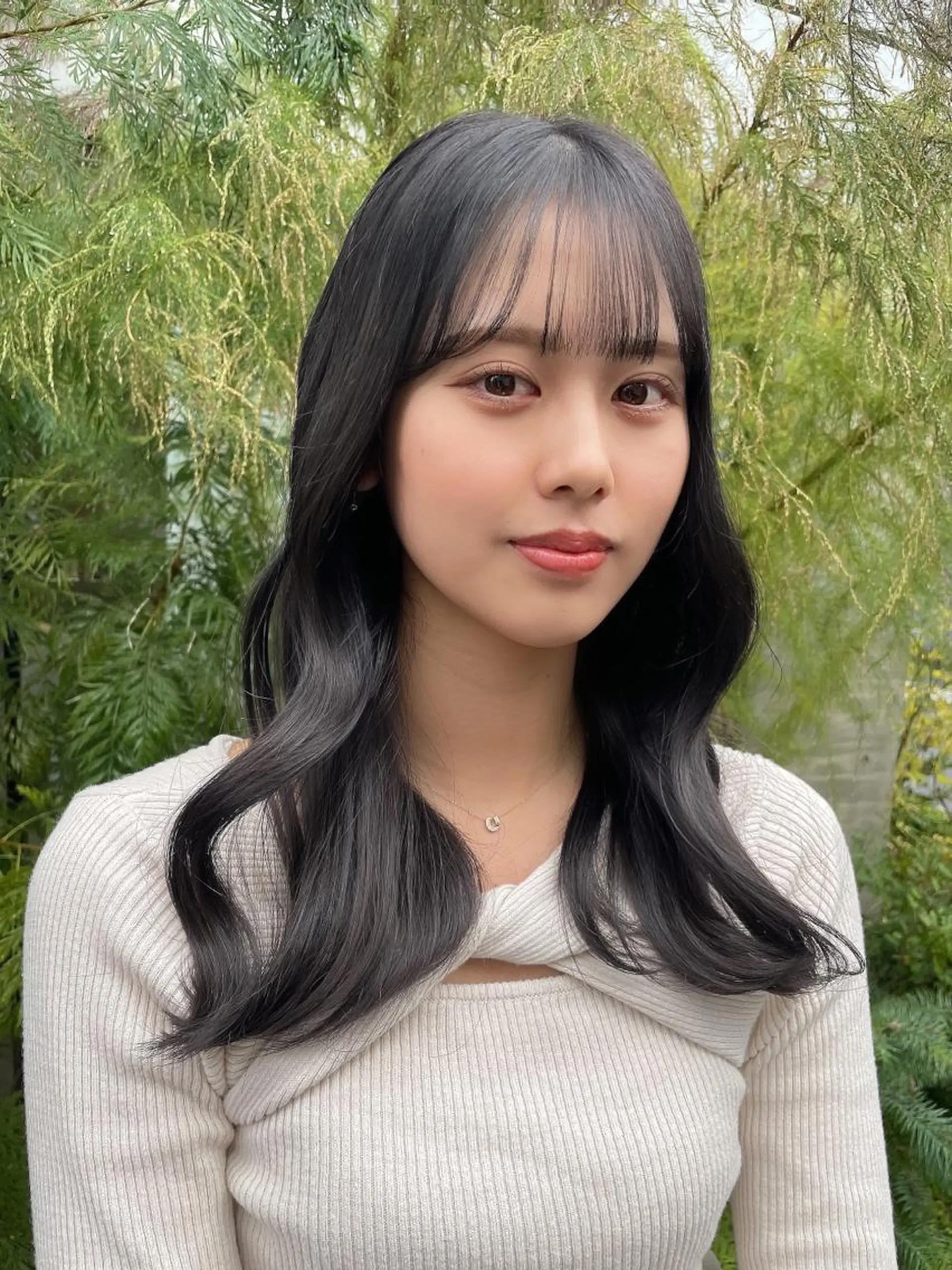 セミロング カラー カット ヘアカラー トリートメント 顔周りカット× 髪質改善【リョウ】のヘアスタイル