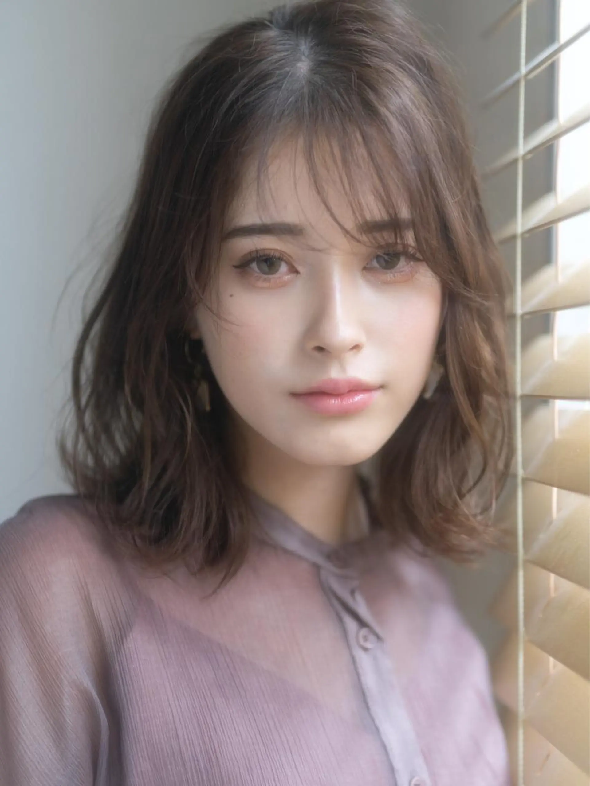 ミディアム 🎀ハイトーン/レイ ヤー/Reina🎀のヘアスタイル