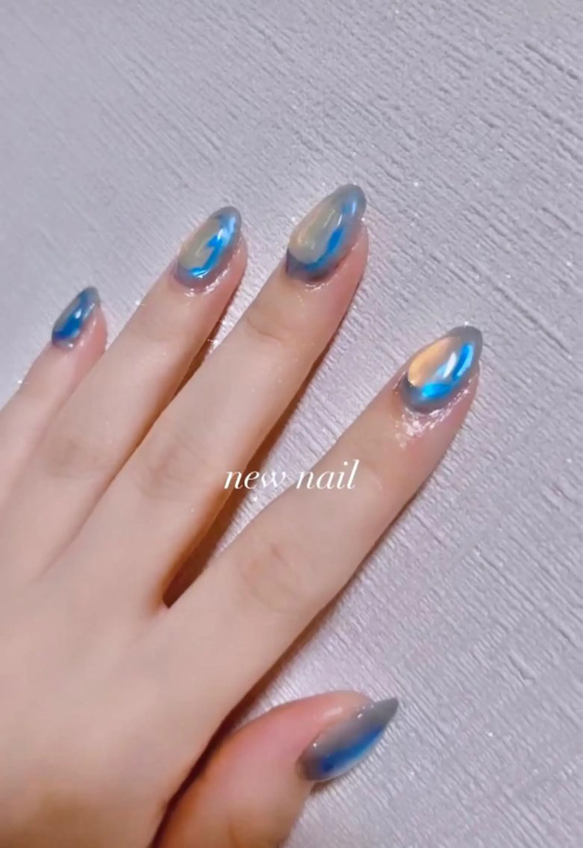 ネイル 氷ネイル・うるうるネイル ハンドネイル etoile filanteのネイルデザイン