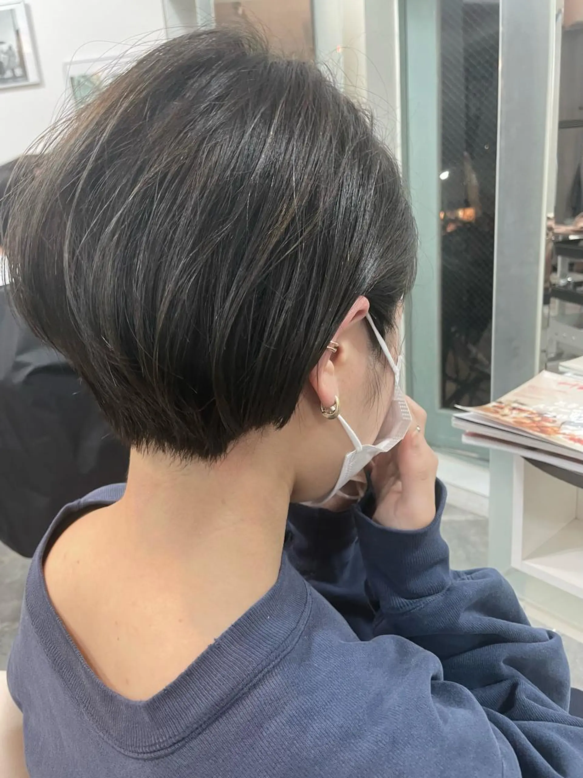 ショート カラー くびれヘア ショートヘア selma est所属・ショート/韓国ヘア Moto✂︎のヘアスタイル