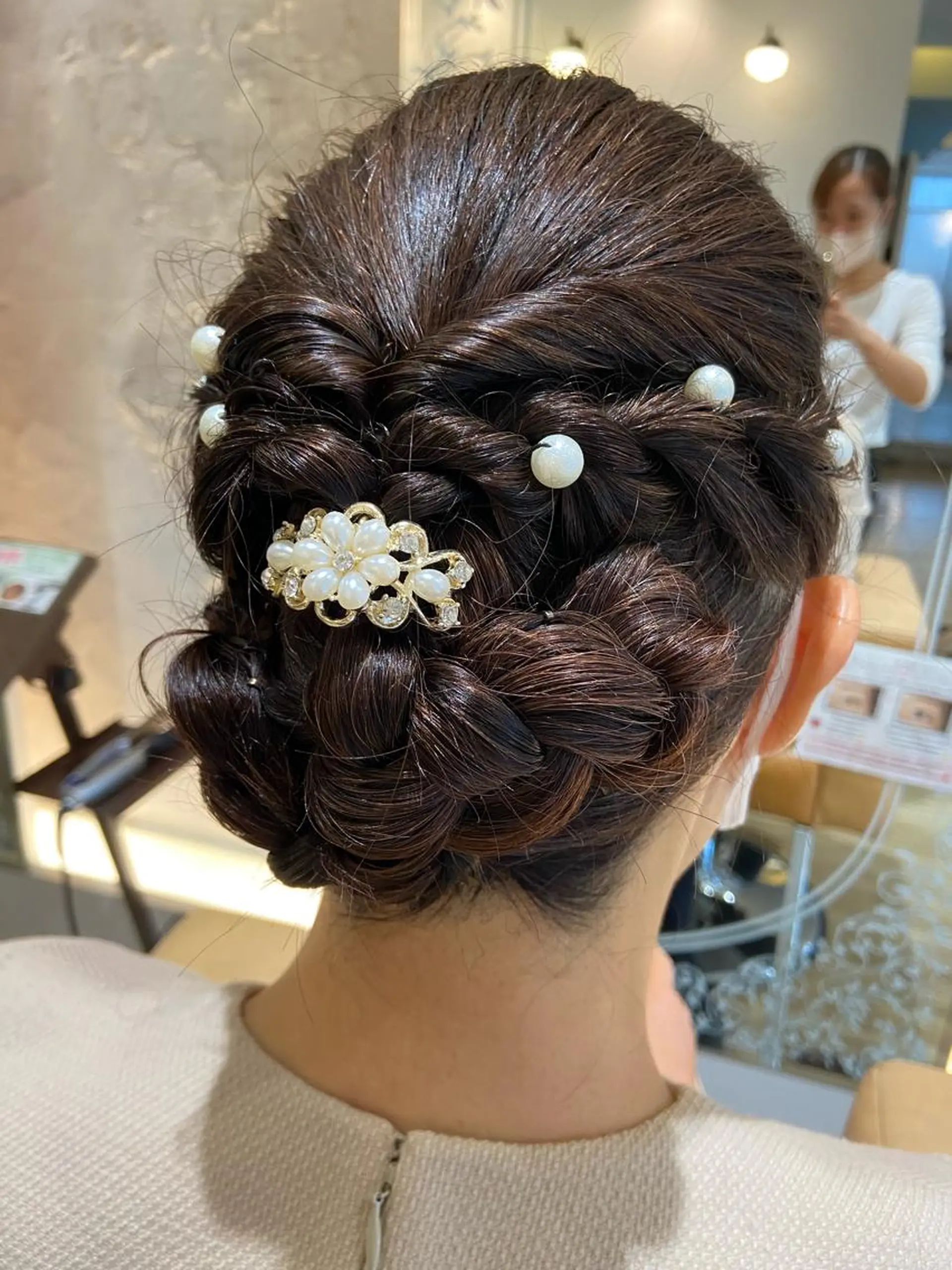 セミロング ヘアアレンジ 桑原 りゆのヘアスタイル