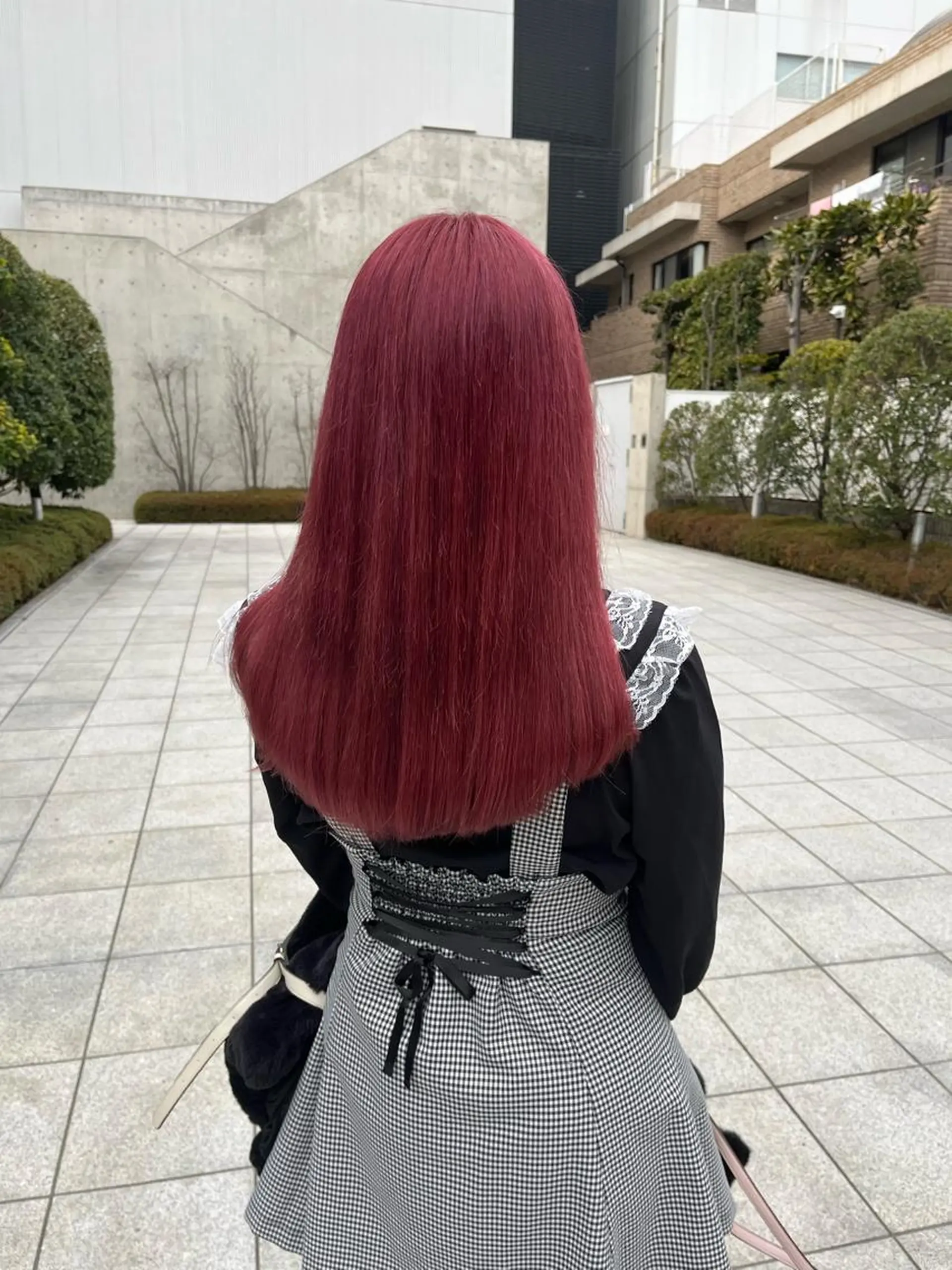 セミロング カラー ヘアアレンジ ヘアカラー トリートメント ヘアセット 🩶【推しハイトーン 】yuzu🩶のヘアスタイル