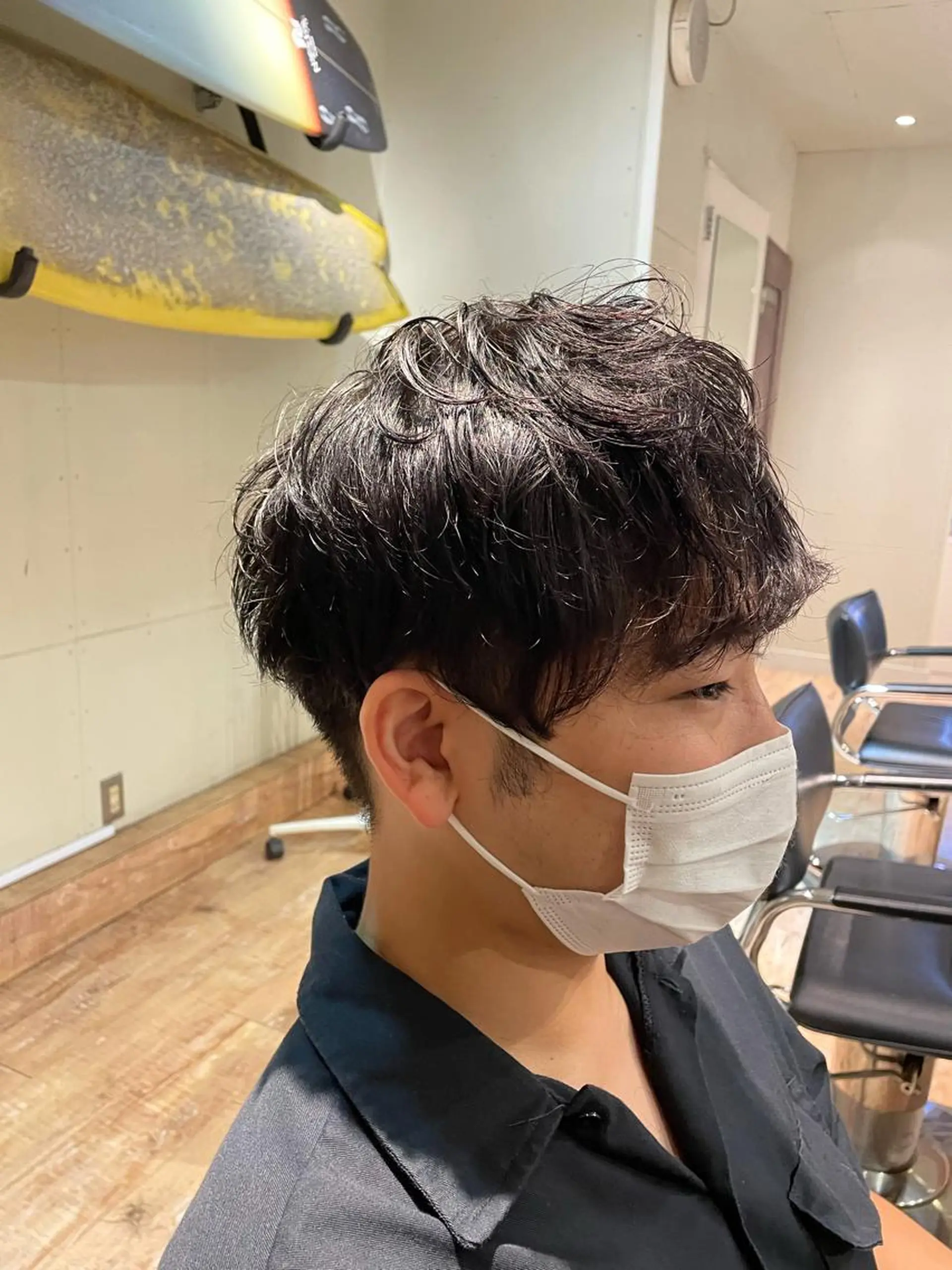 ミディアム ミディアムパーマ HUMAN練馬・豊島園所属・竹内 宏法のヘアスタイル