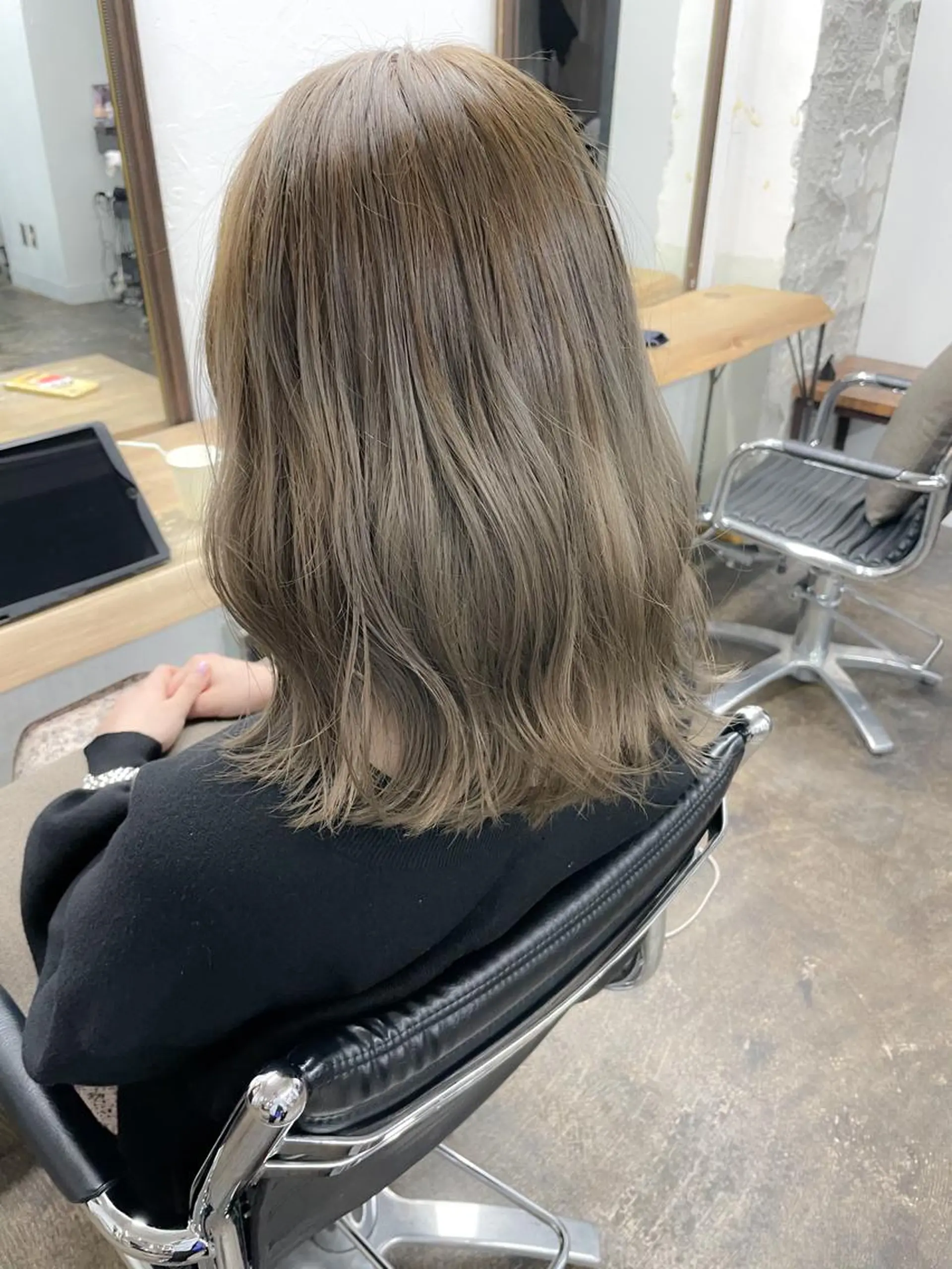 ミディアム カラー メンズパーマ メンズ特化ryoのヘアスタイル
