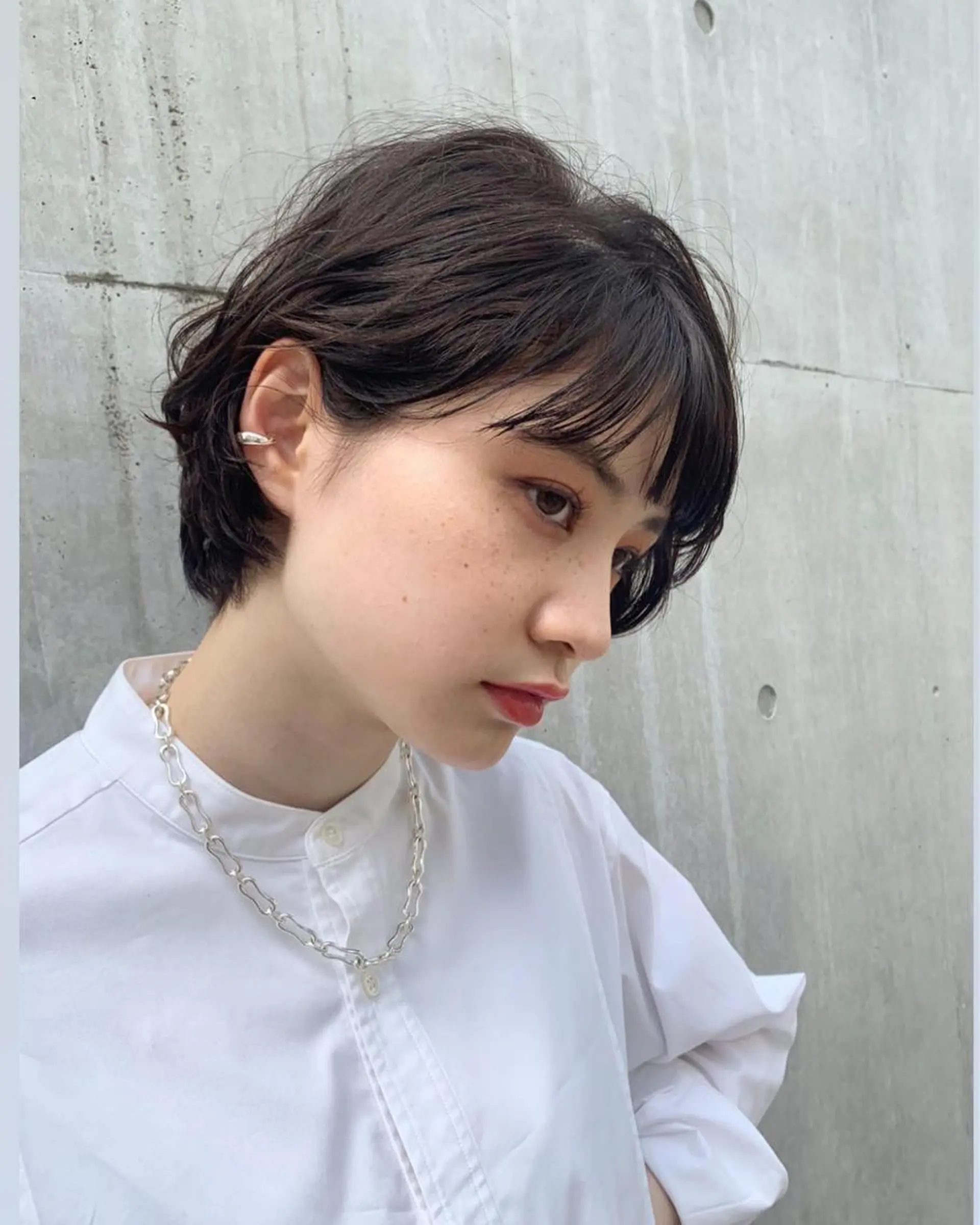 ショート ボブ/ショート/縮毛 /レイヤー/内山翔太のヘアスタイル