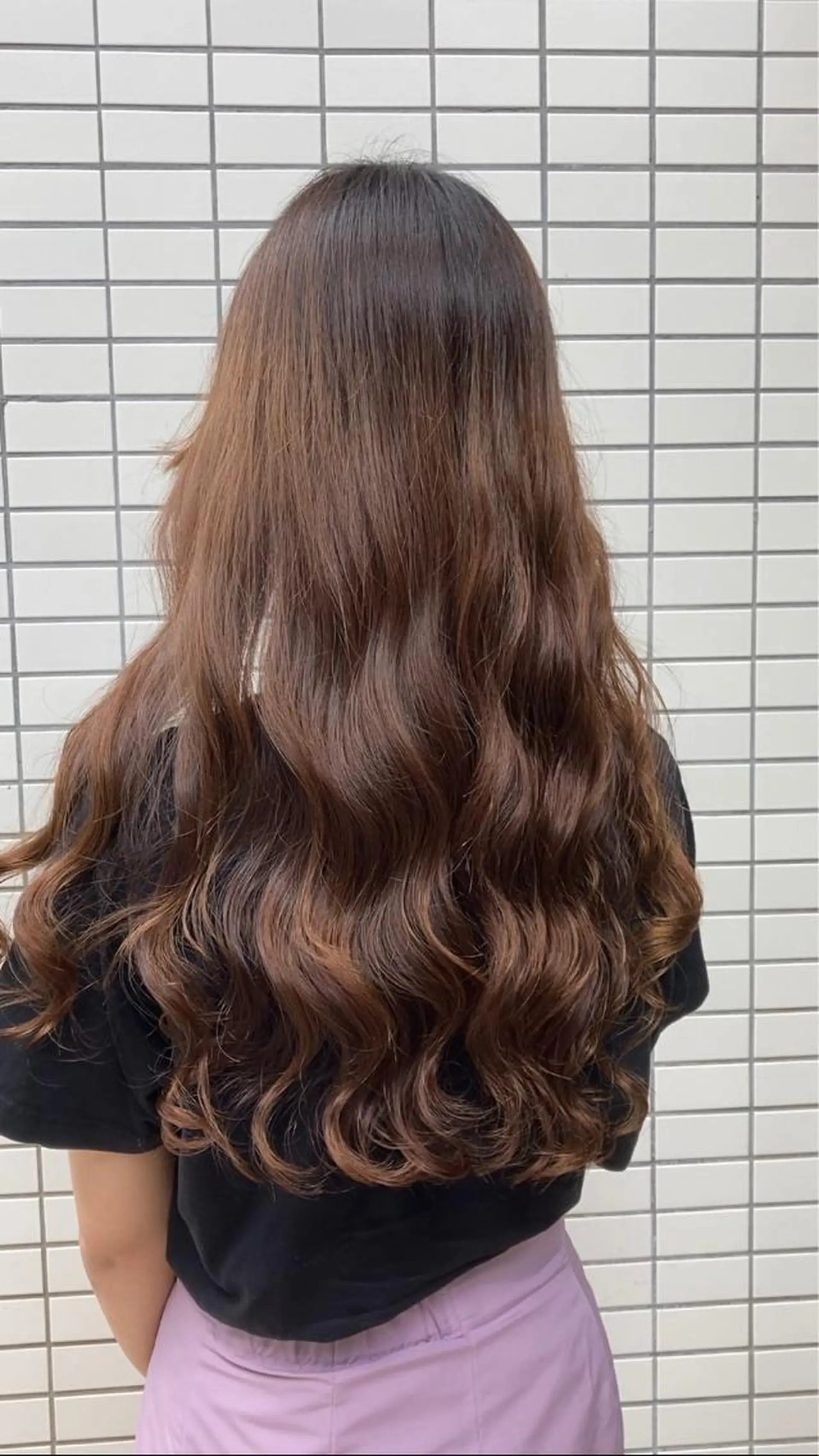 ロング ヨシンモリ 韓国風ヘア ロング ヘアセット ヘアー・クロマチックノート所属・杣澤 詩乃のヘアスタイル
