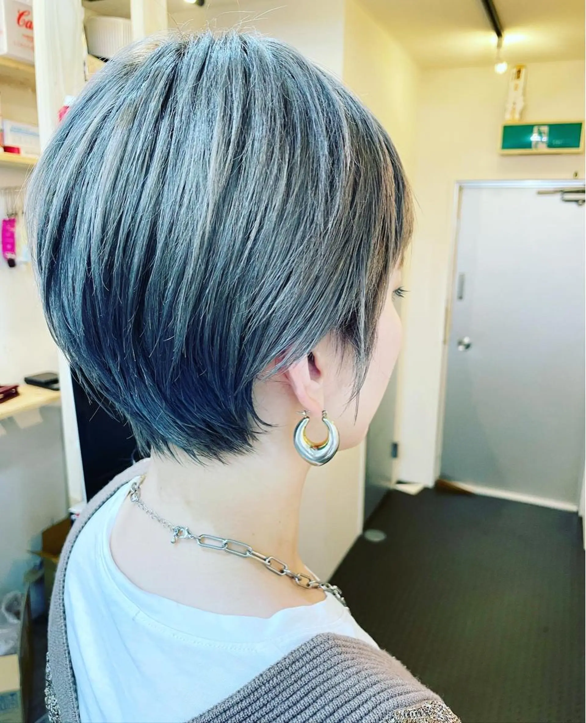ショート カラー キッズ カット ヘアカラー トリートメント SUN GLOW  サングロウ所属・ナカノメ トシアキのヘアスタイル