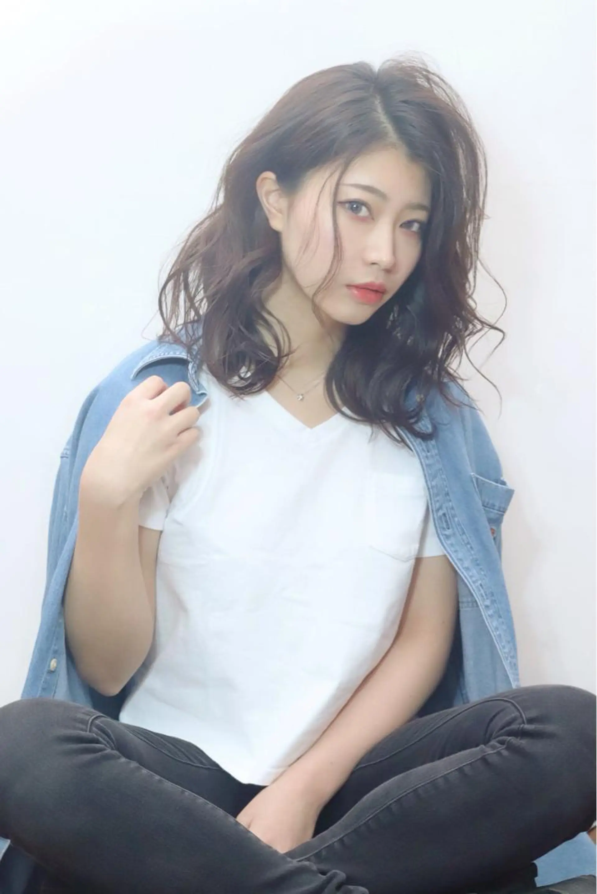 ミディアム カラー パーマ 🤲ヘッドスパ🤲 たにぐち✂️あつしのヘアスタイル