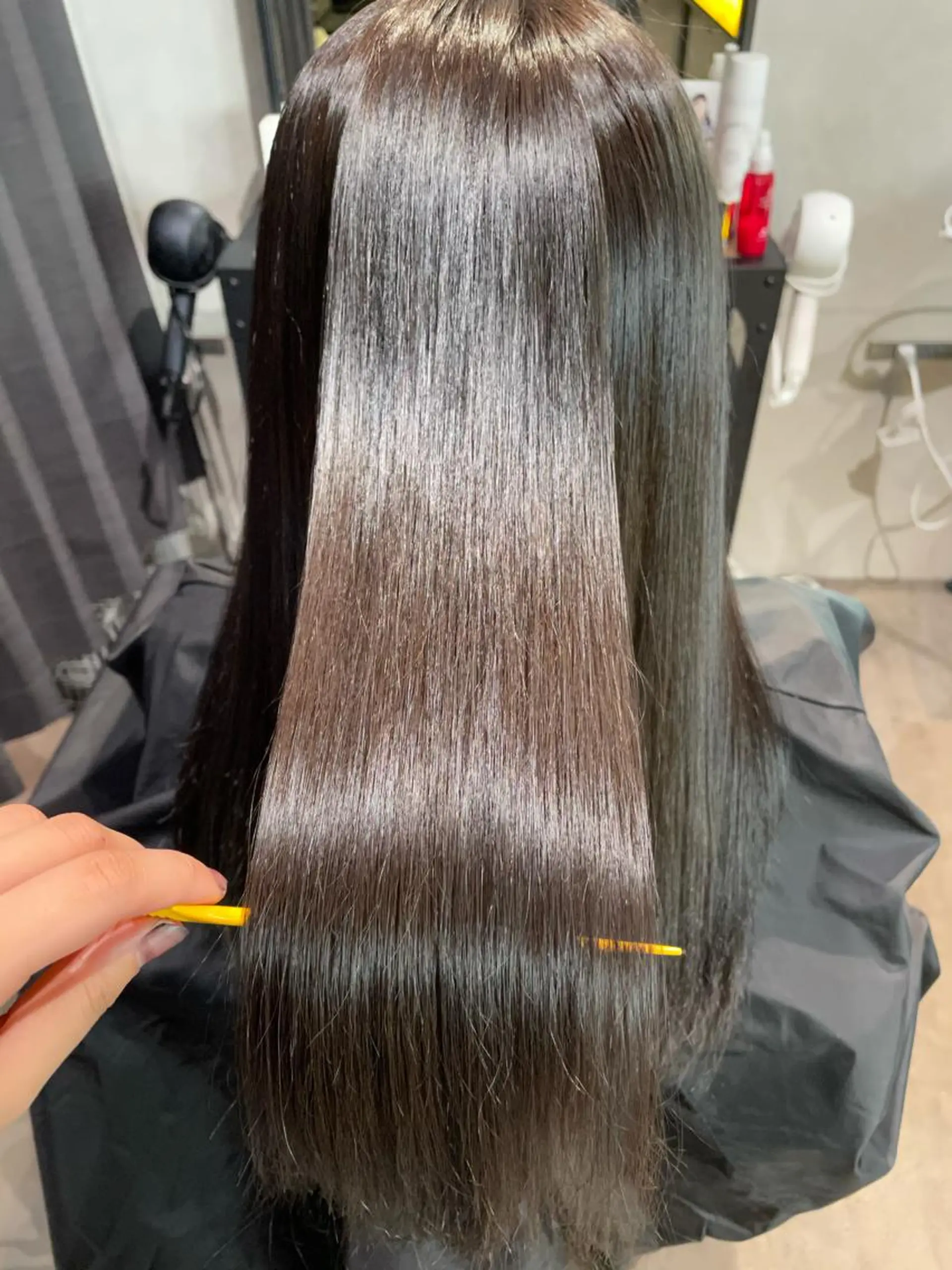 ロング カラー 髪質改善 トリートメント ヘアカラー トリートメント ナチュラル透明感🌱 小山美樹子のヘアスタイル