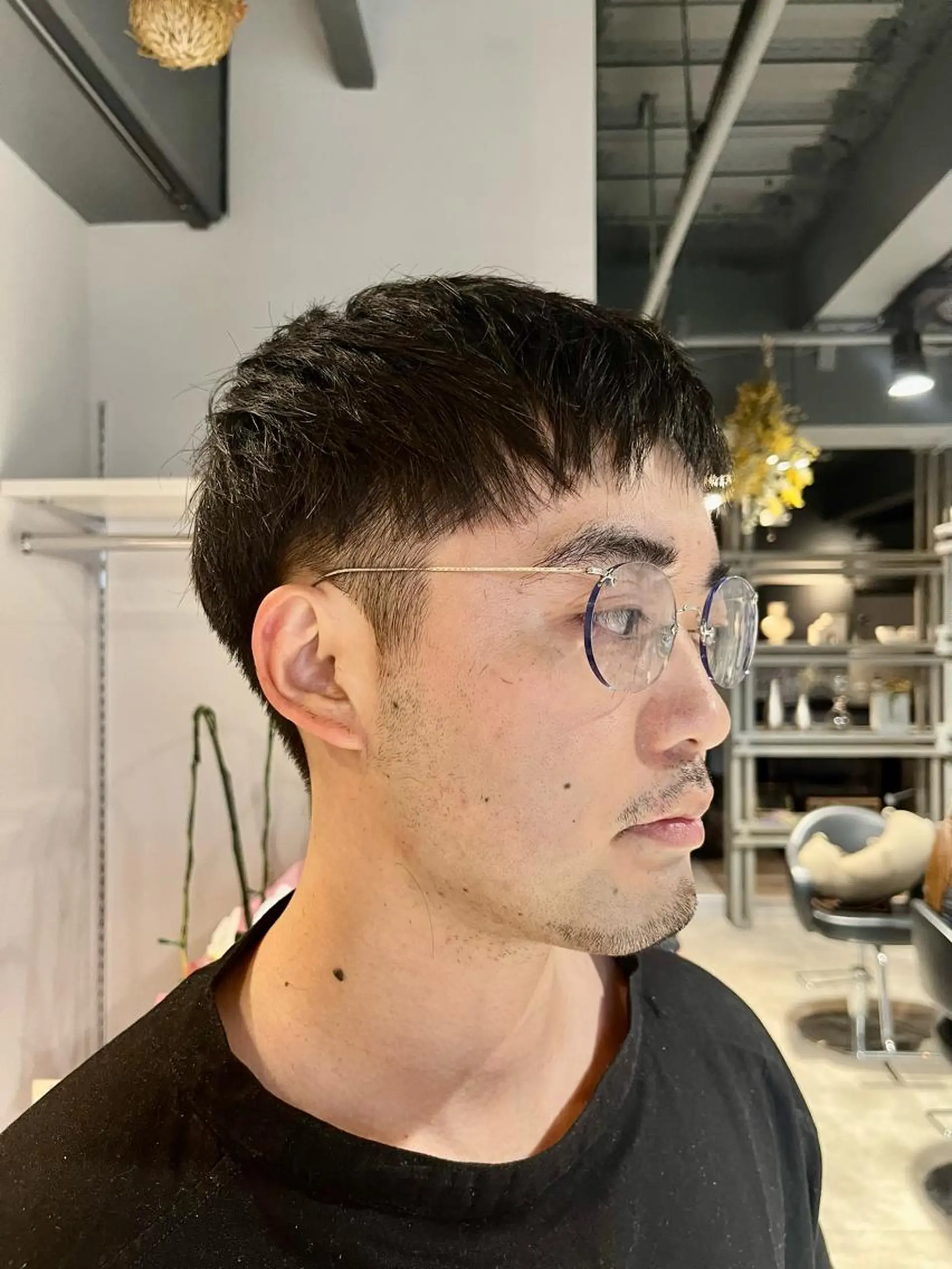 ショート メンズ ベージュ/グレージュ 恵比寿/丸山陽平のヘアスタイル