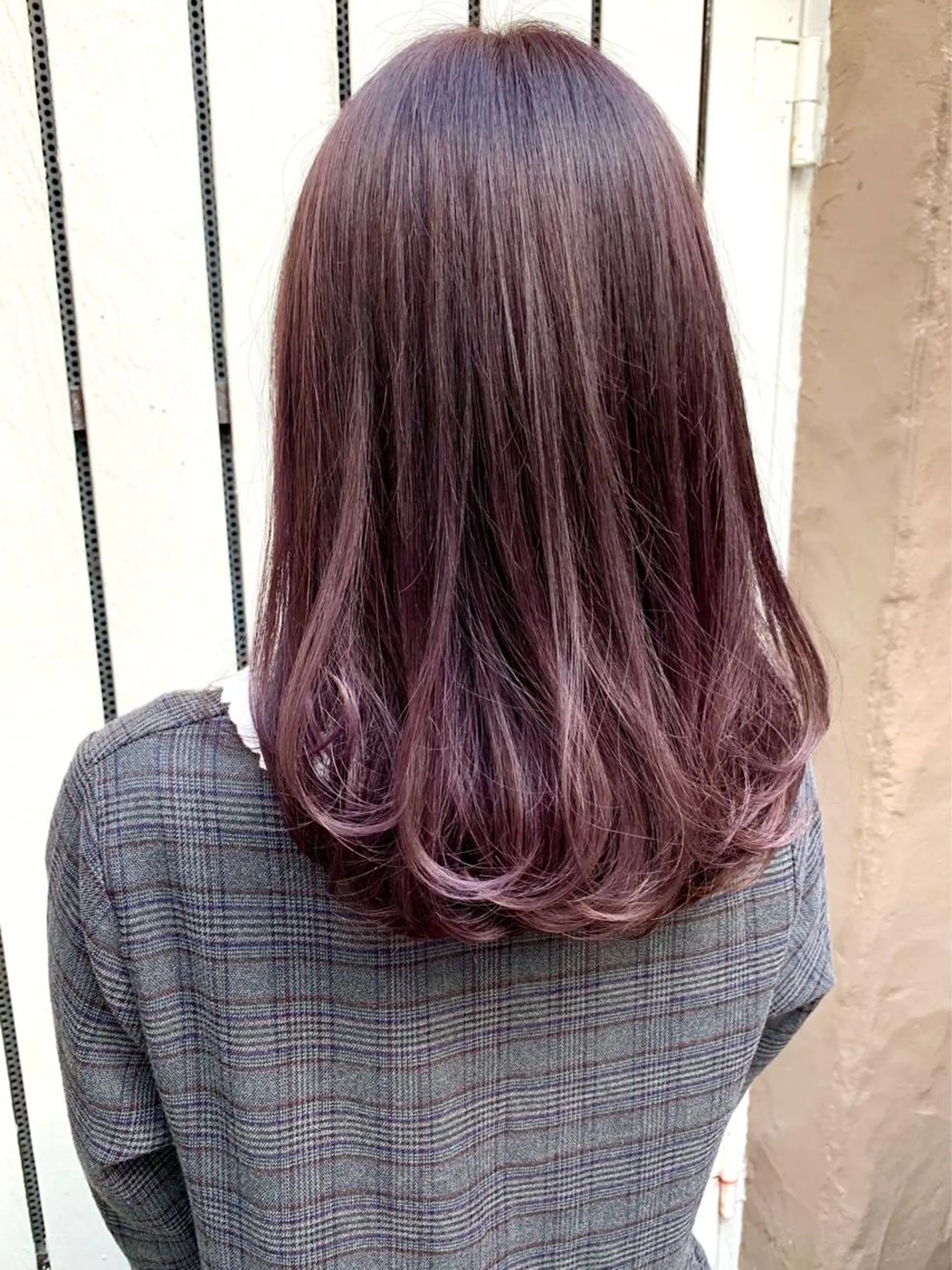 セミロング カラー 映える顔周りカット ♥️韓国ヘア"ちぇるのヘアスタイル
