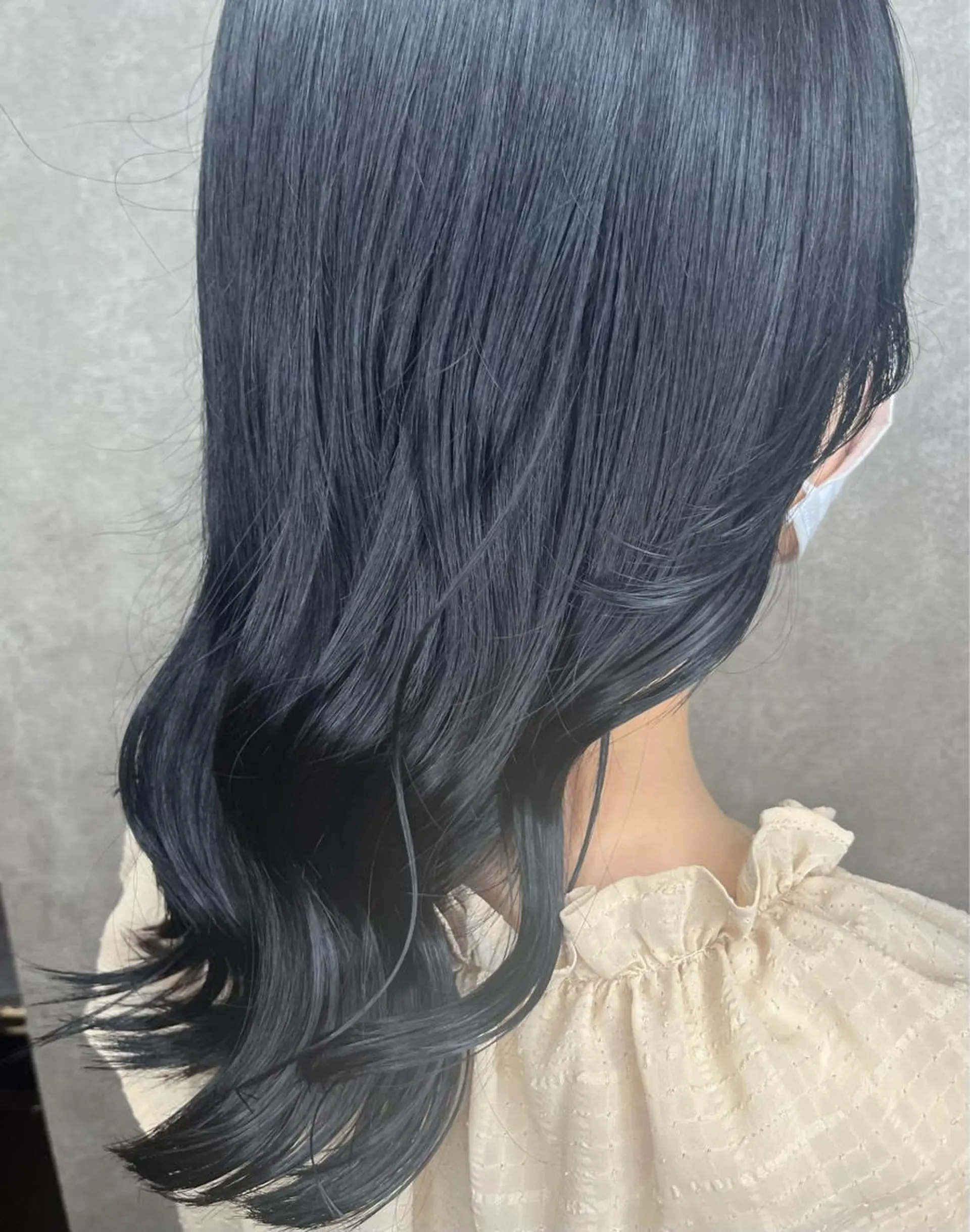 ロング カラー 黒髪 ブルーカラー ブルーブラック 学生 HAIR SALON M 大宮店所属・山口 詩織のヘアスタイル