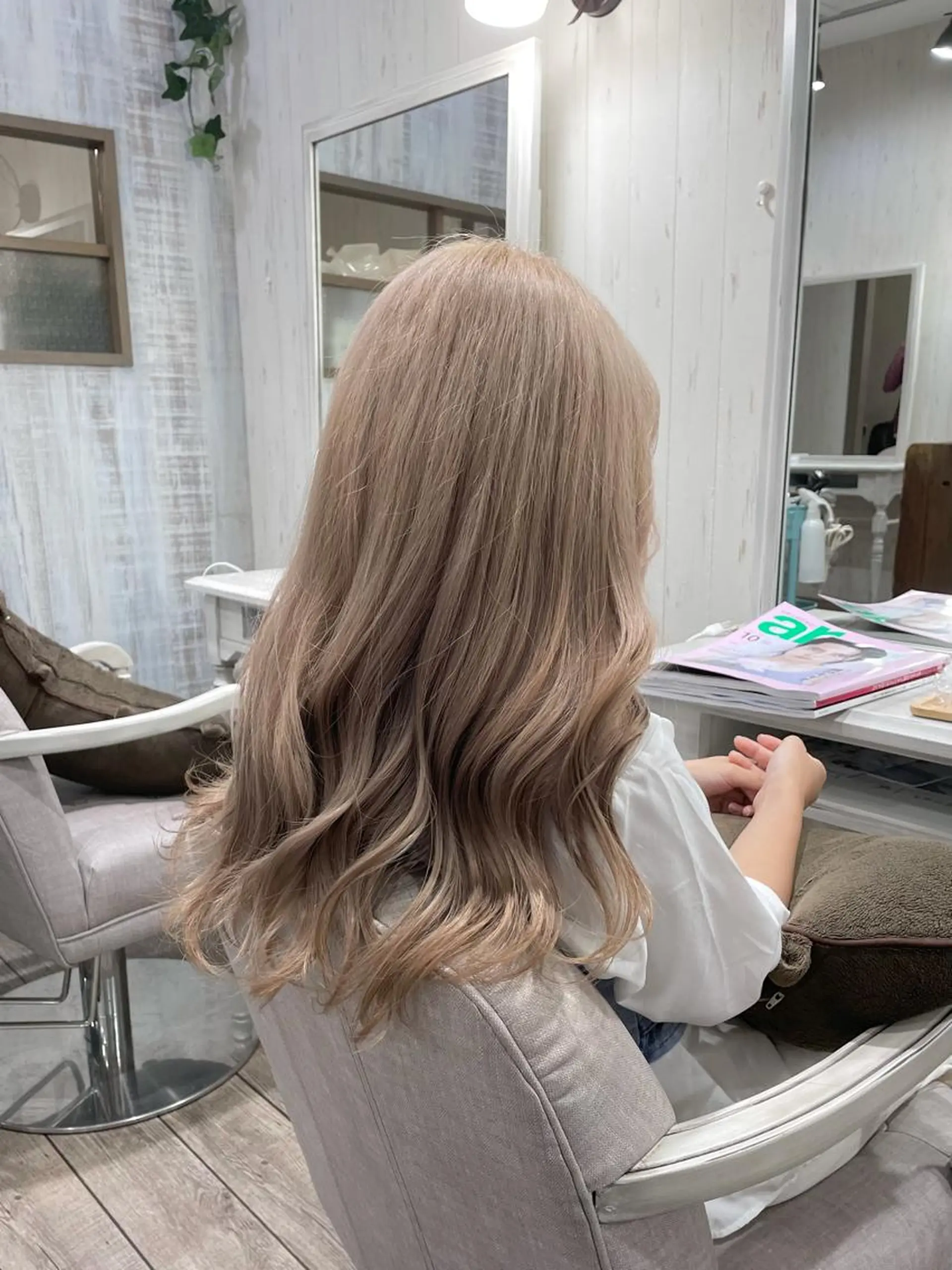 ロング ヘアカラー トリートメント ネモトメイナ🌿‬ 今月末で退職しますのヘアスタイル