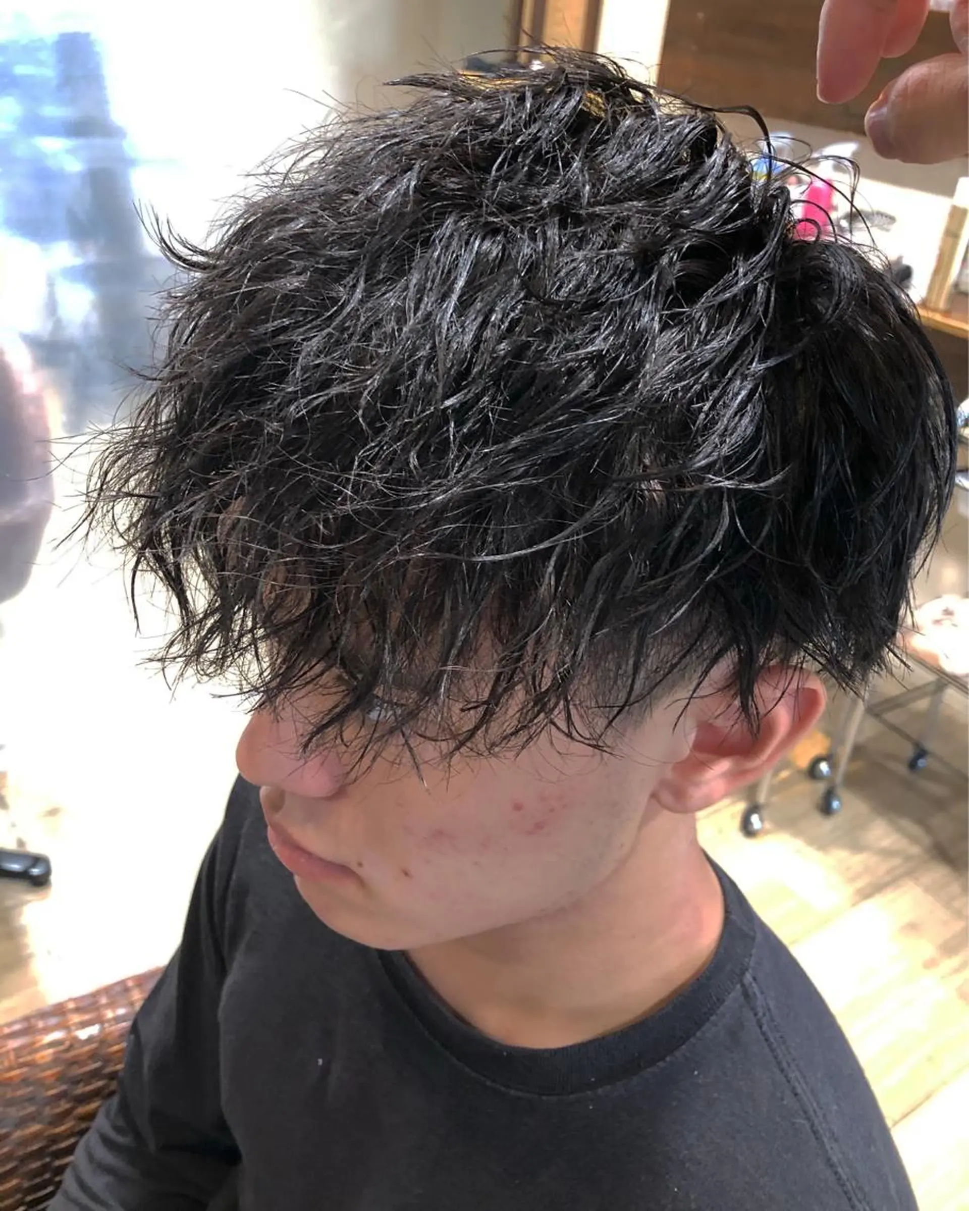 ショート パーマ メンズ メンズパーマ/ スパイキー/神田正紀のヘアスタイル