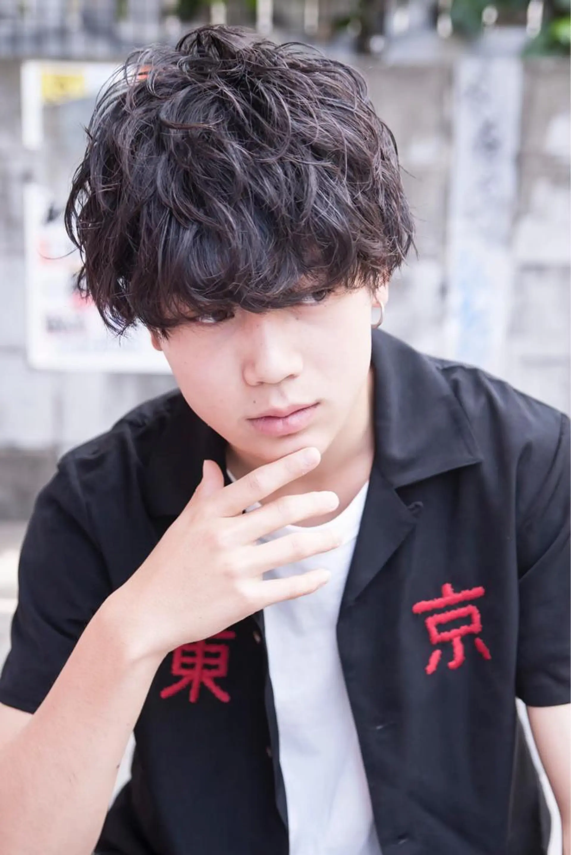 ショート ショートヘア カット パーマ トリートメント 山口 竣也のヘアスタイル