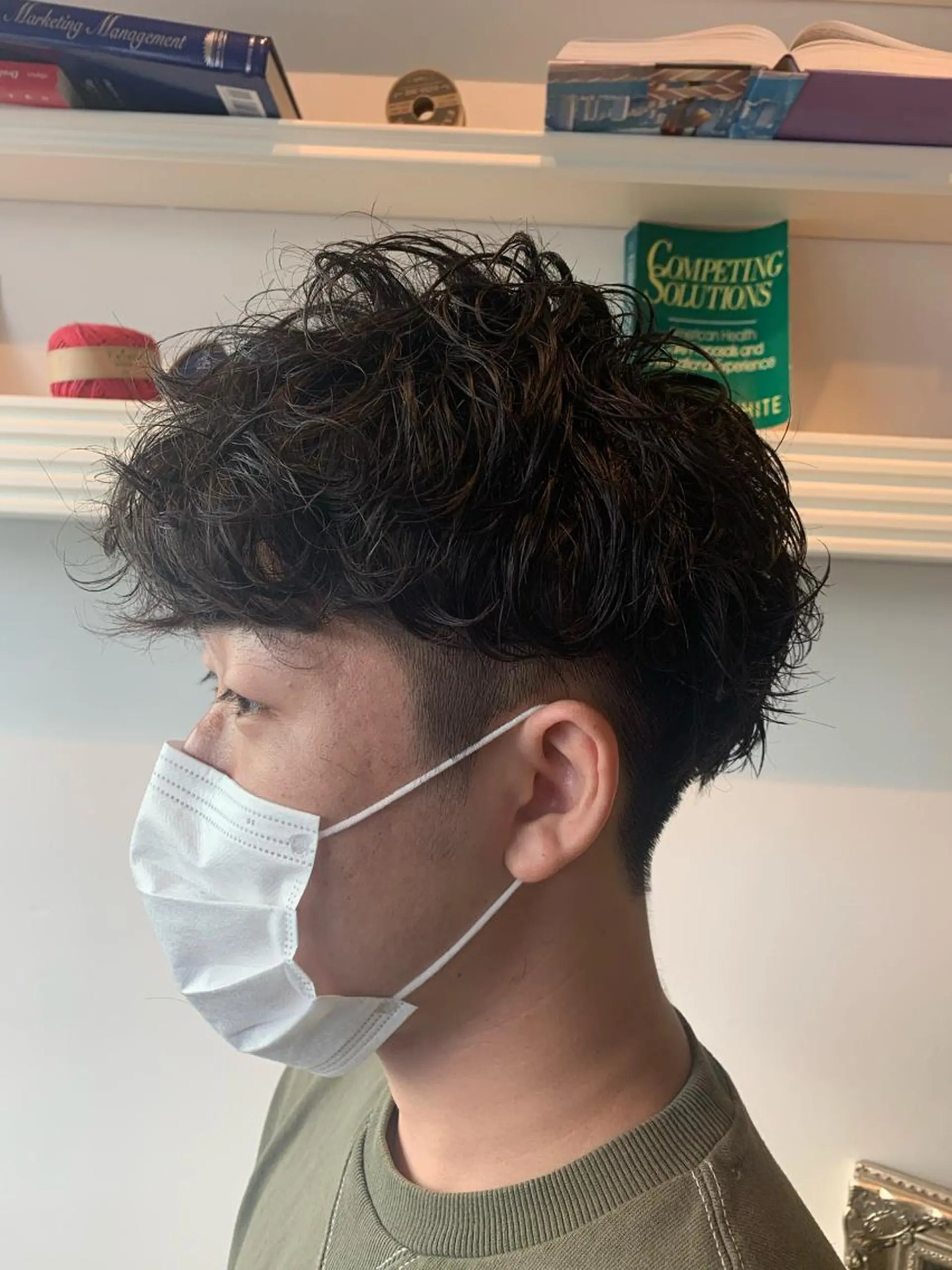 ショート カット パーマ トリートメント ヘッドスパ ヘアセット 山口 竣也のヘアスタイル