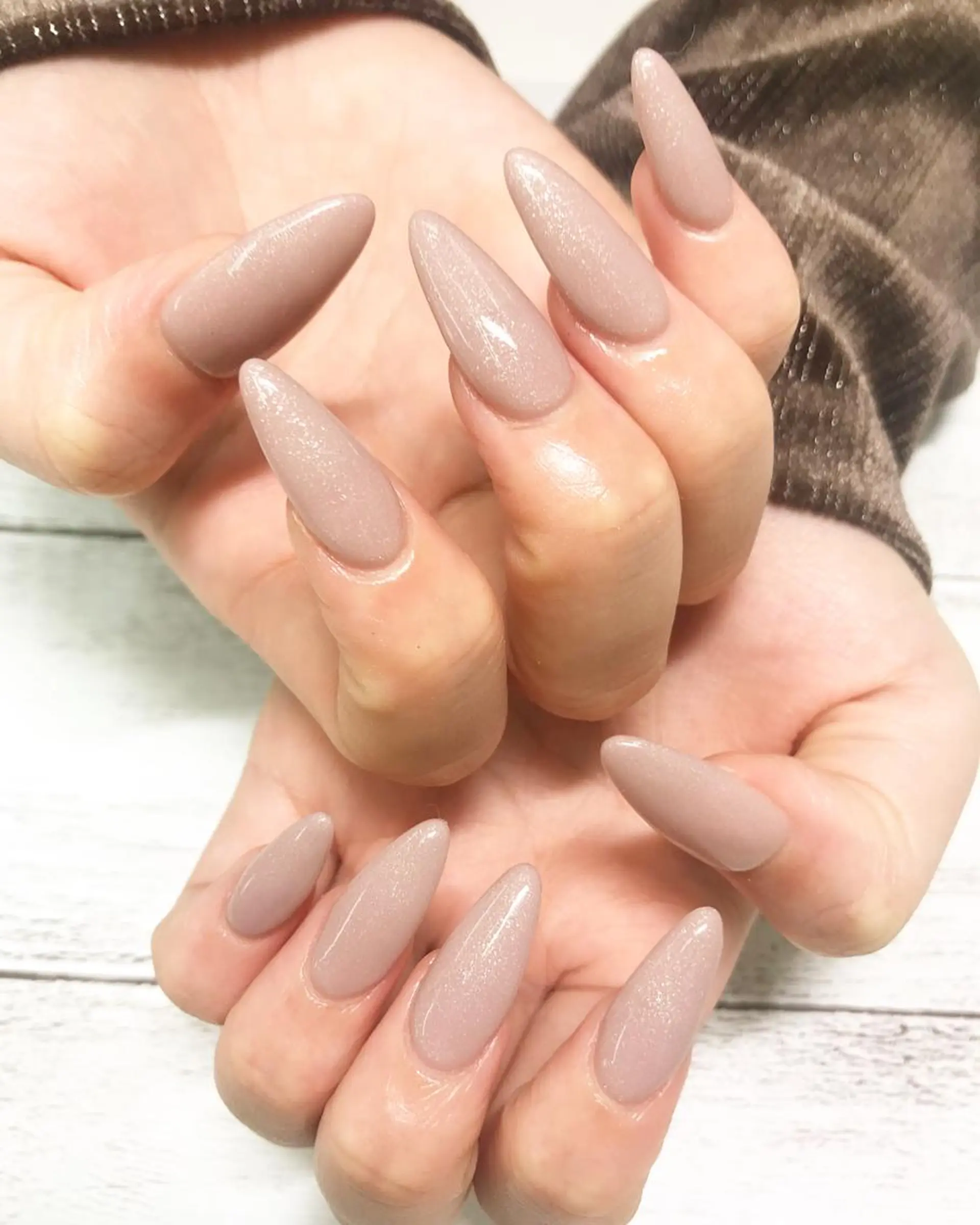 ネイル ワンカラーネイル スカルプネイル リラネイル Aikenのネイルデザイン