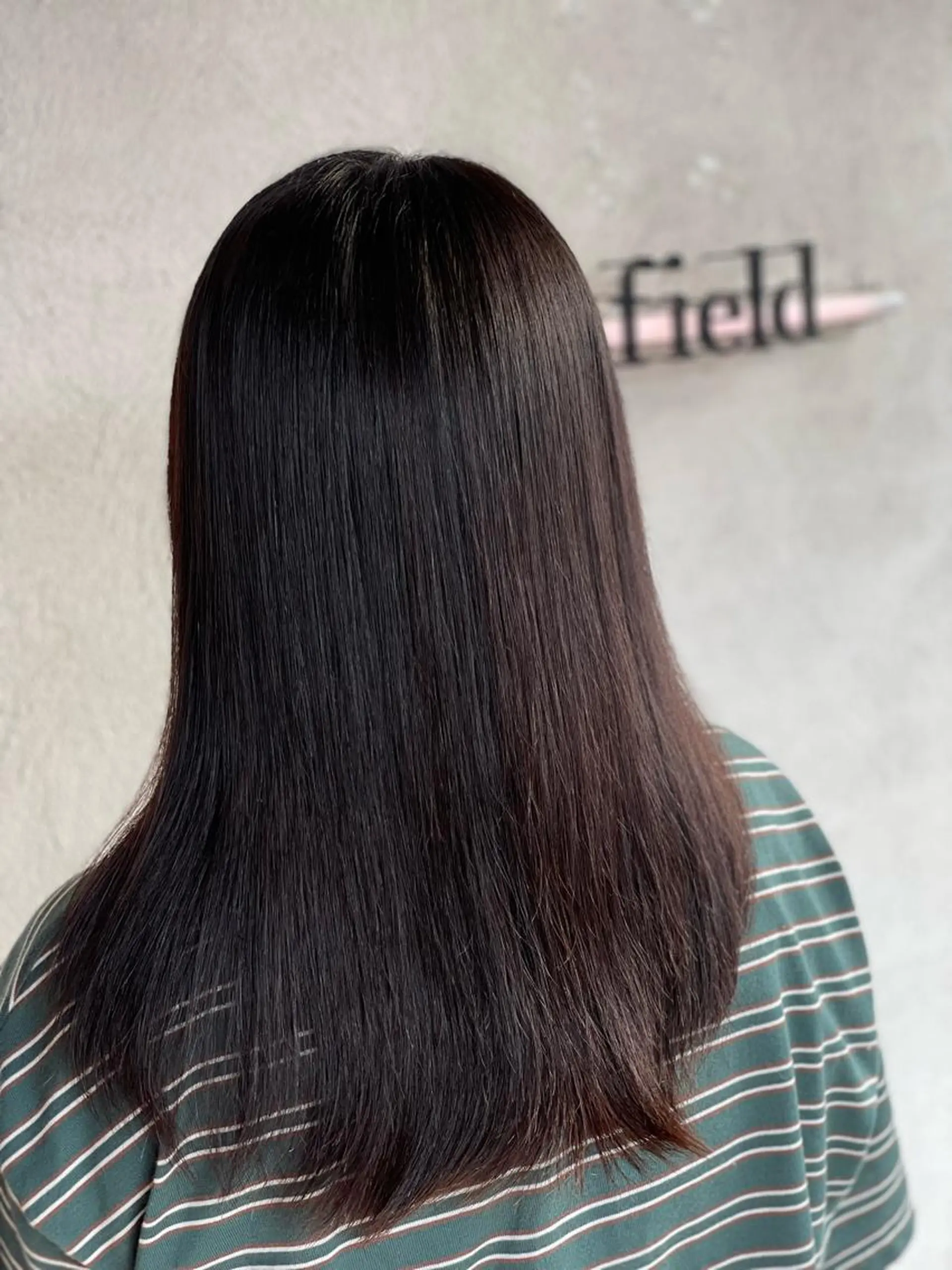 セミロング 髪質改善　field チカモリ　ヒカルのヘアスタイル