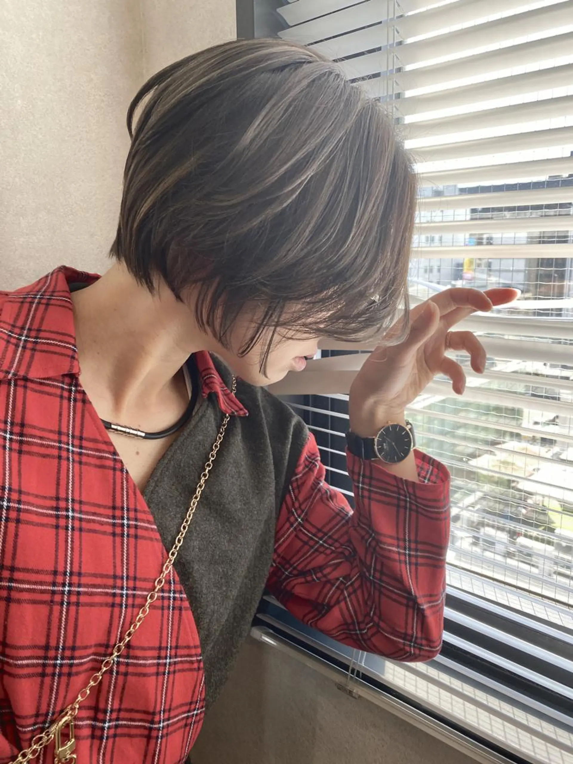 ショート カラー ヘアアレンジ カット ハイライト❣️バレイ ヤージュ❣️　ykrのヘアスタイル