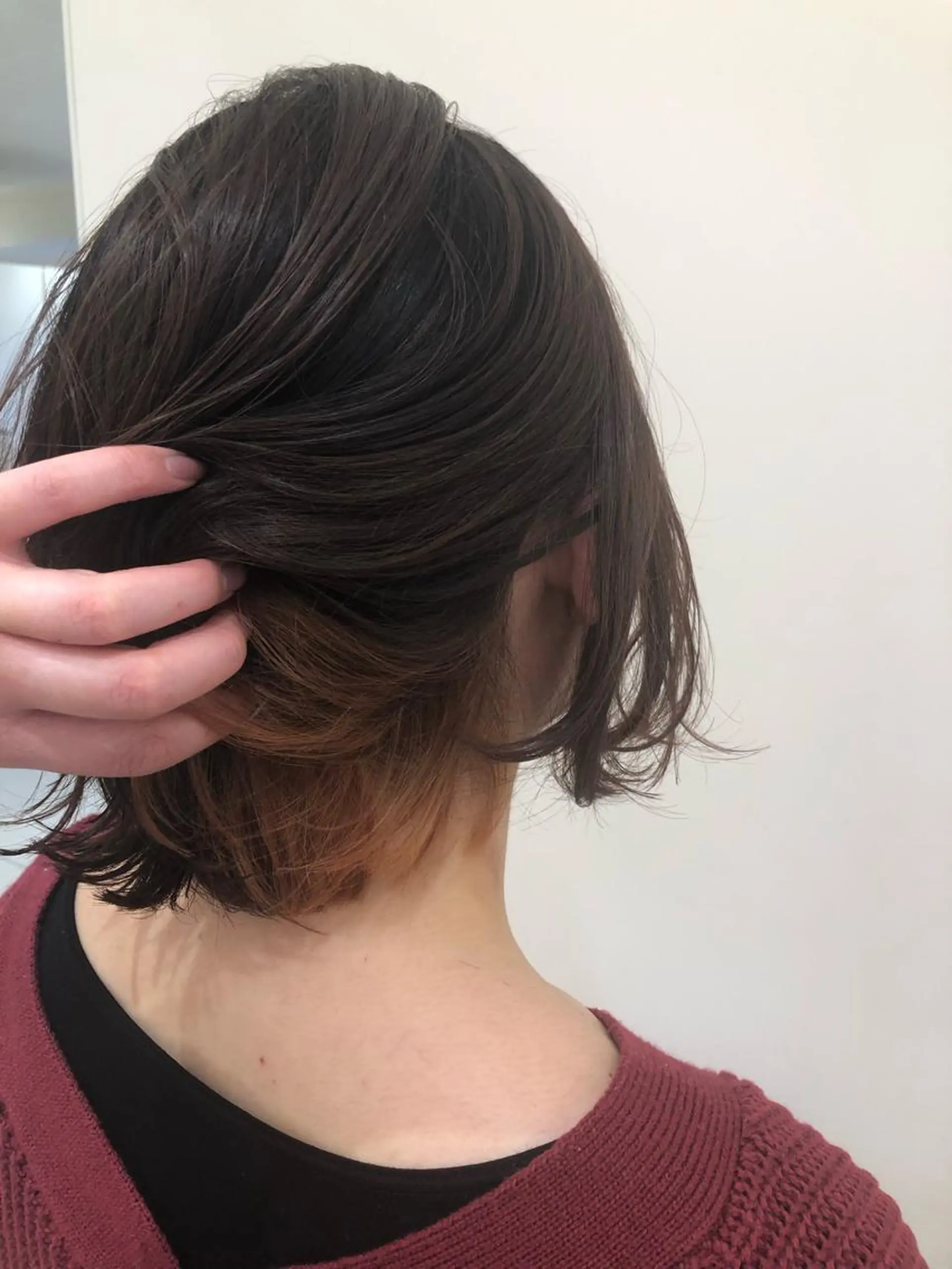 ショート カラー 野村 さなみ✨ぱっつんボブのヘアスタイル