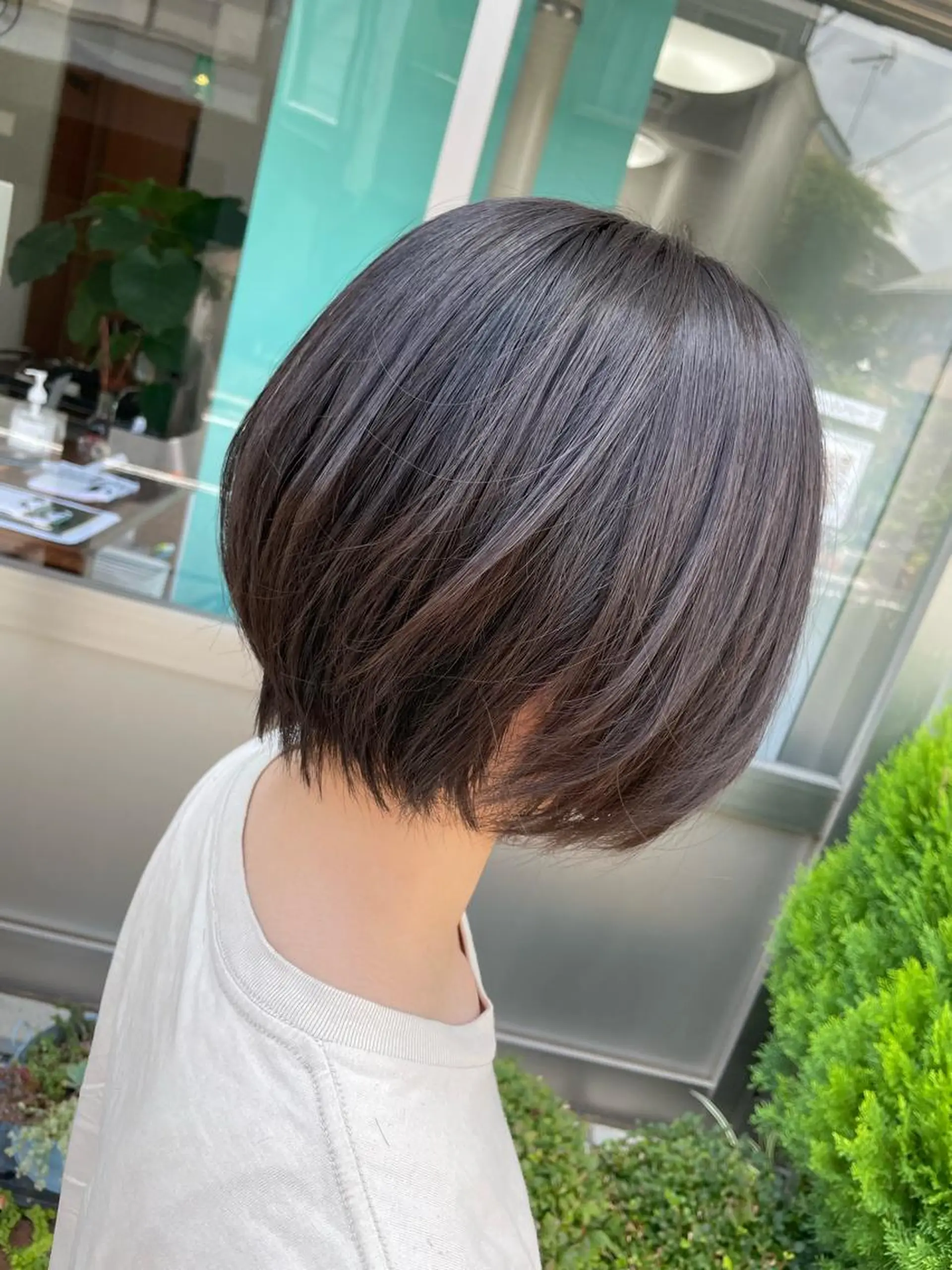 ショート ボブ 縮毛矯正 山本 雷のヘアスタイル