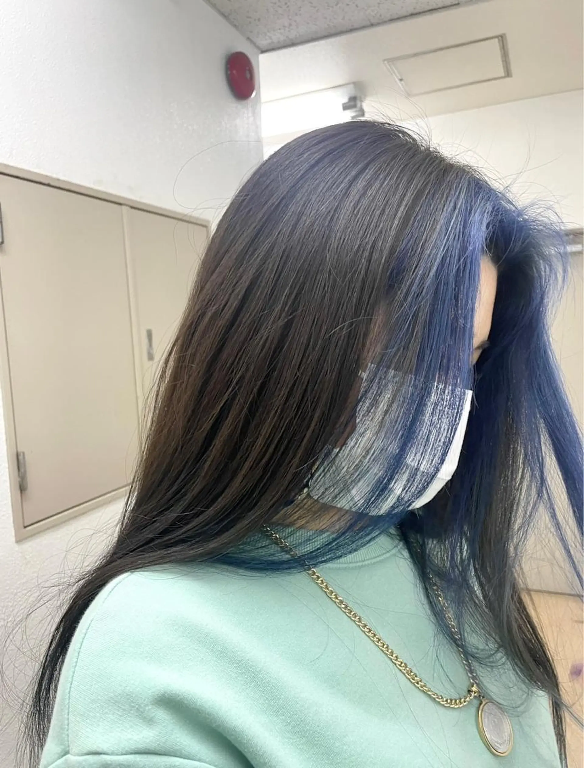 カラー ネイビーカラー カット ヘアカラー Peg.hair所属・柔らかhair🤍 Rinaのヘアスタイル