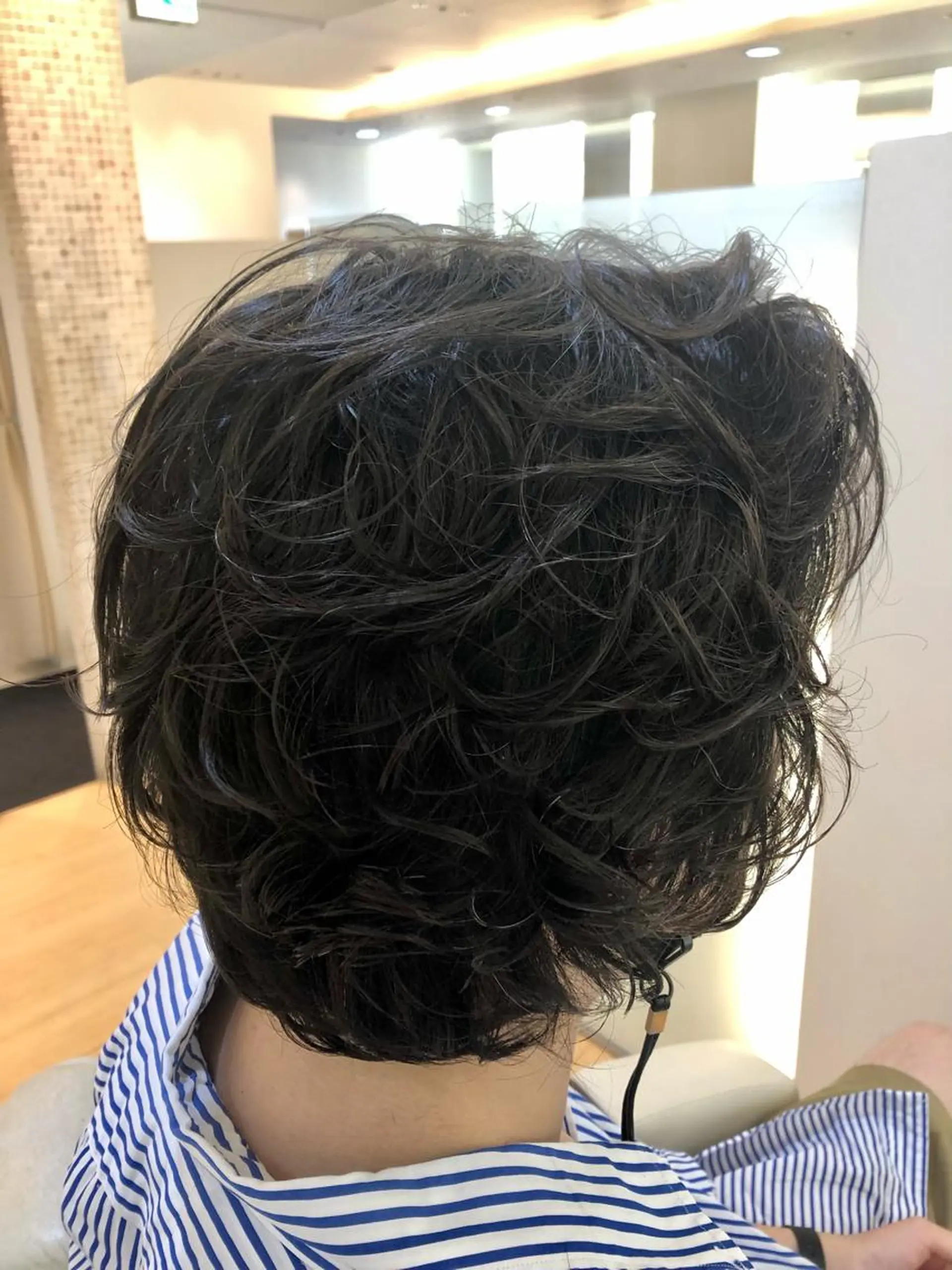 ショート カット パーマ 山岡 徹也のヘアスタイル