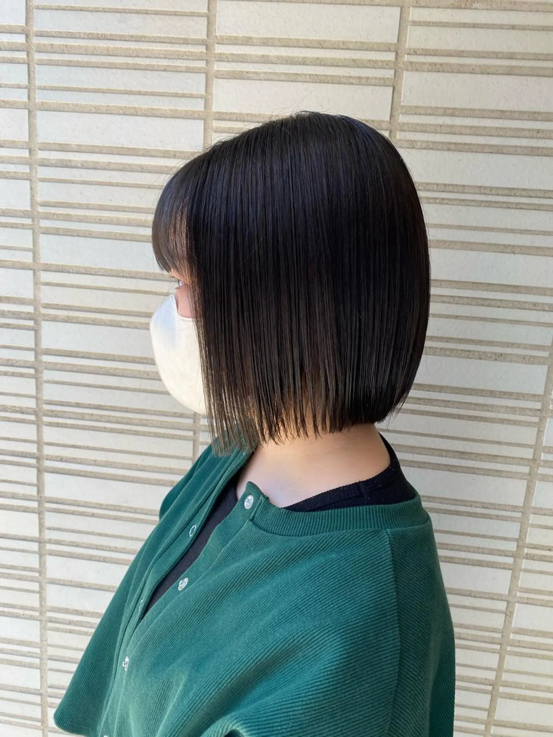 ショート カラー 切りっぱなしボブ ボブ カット ヘアカラー トリートメント アオヌマミユ☁️ /ボブ/ハイトーン/のヘアスタイル