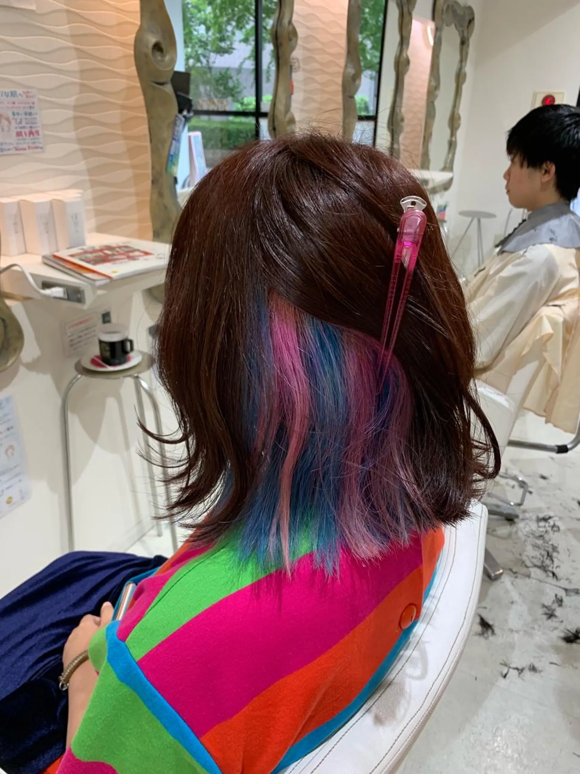 ミディアム カラー ヘアカラー 松吉 純平のヘアスタイル