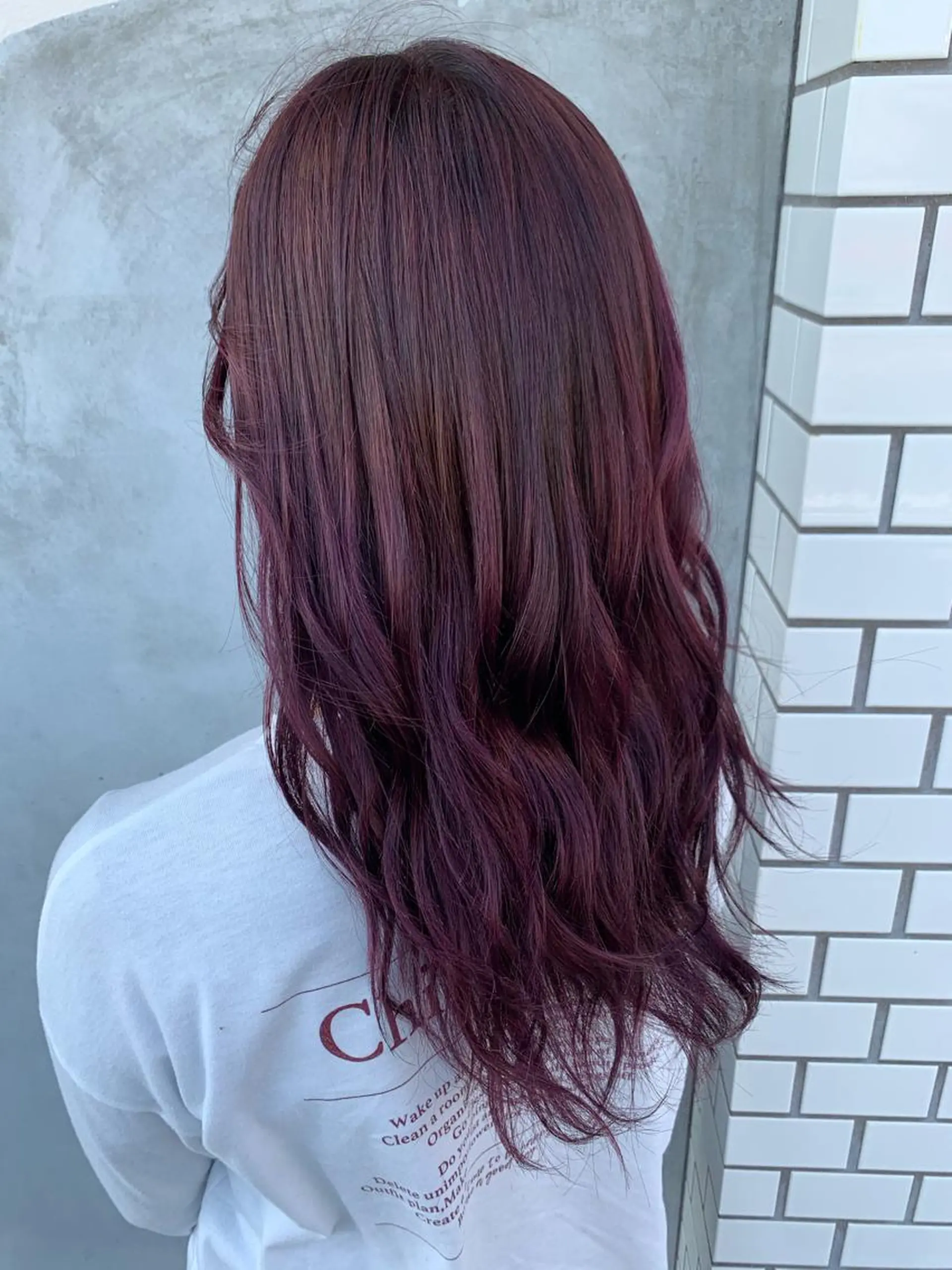 カラー グラデーションカラー ピンクカラー ReRe佐賀駅前所属・大坪 彩香のマツエク・マツパデザイン