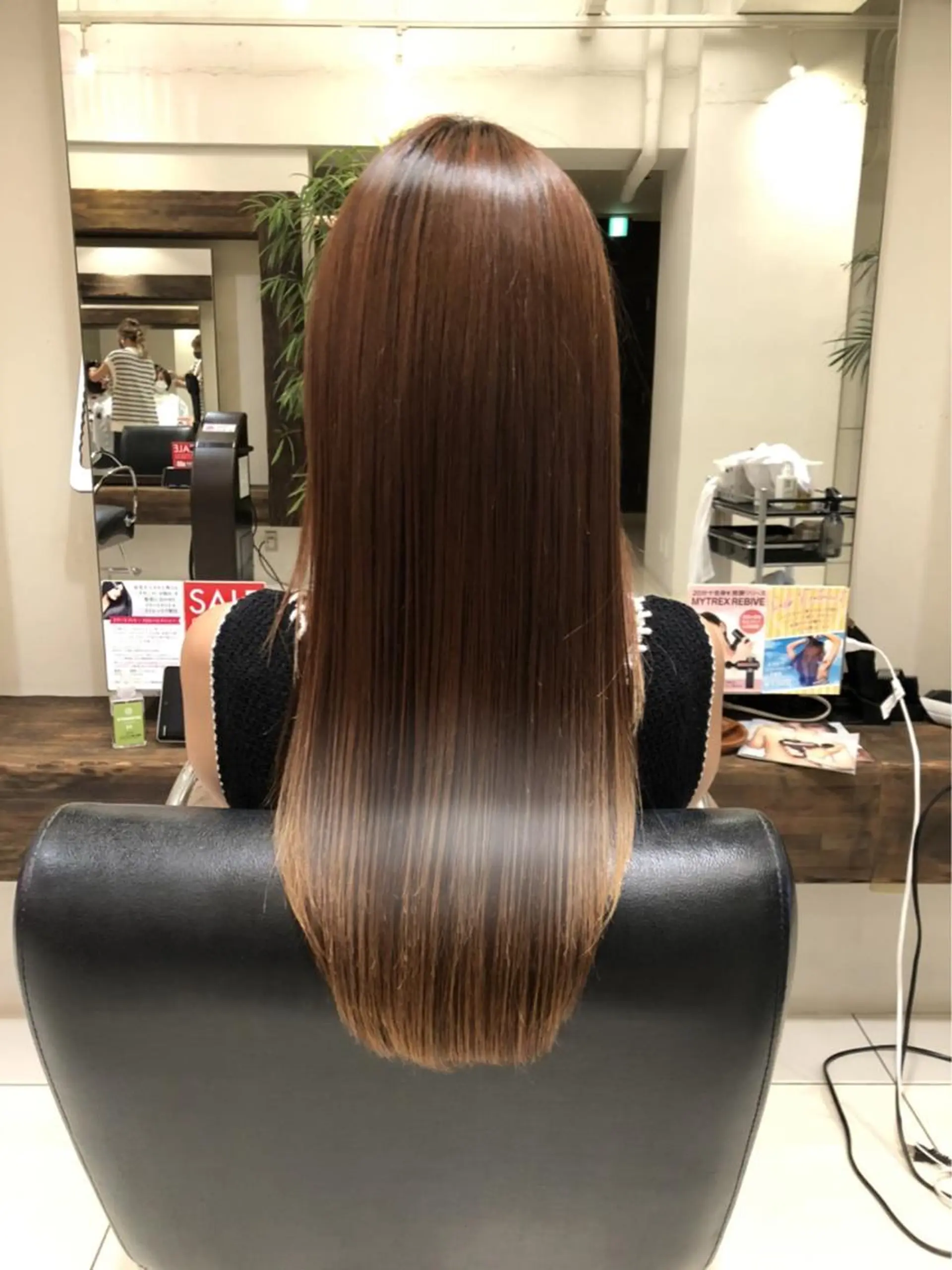 ロング パーマ 酸性ストレート ストレートパーマ classic所属・髪質改善個室サロン' 縮毛矯正・艶カラーのヘアスタイル