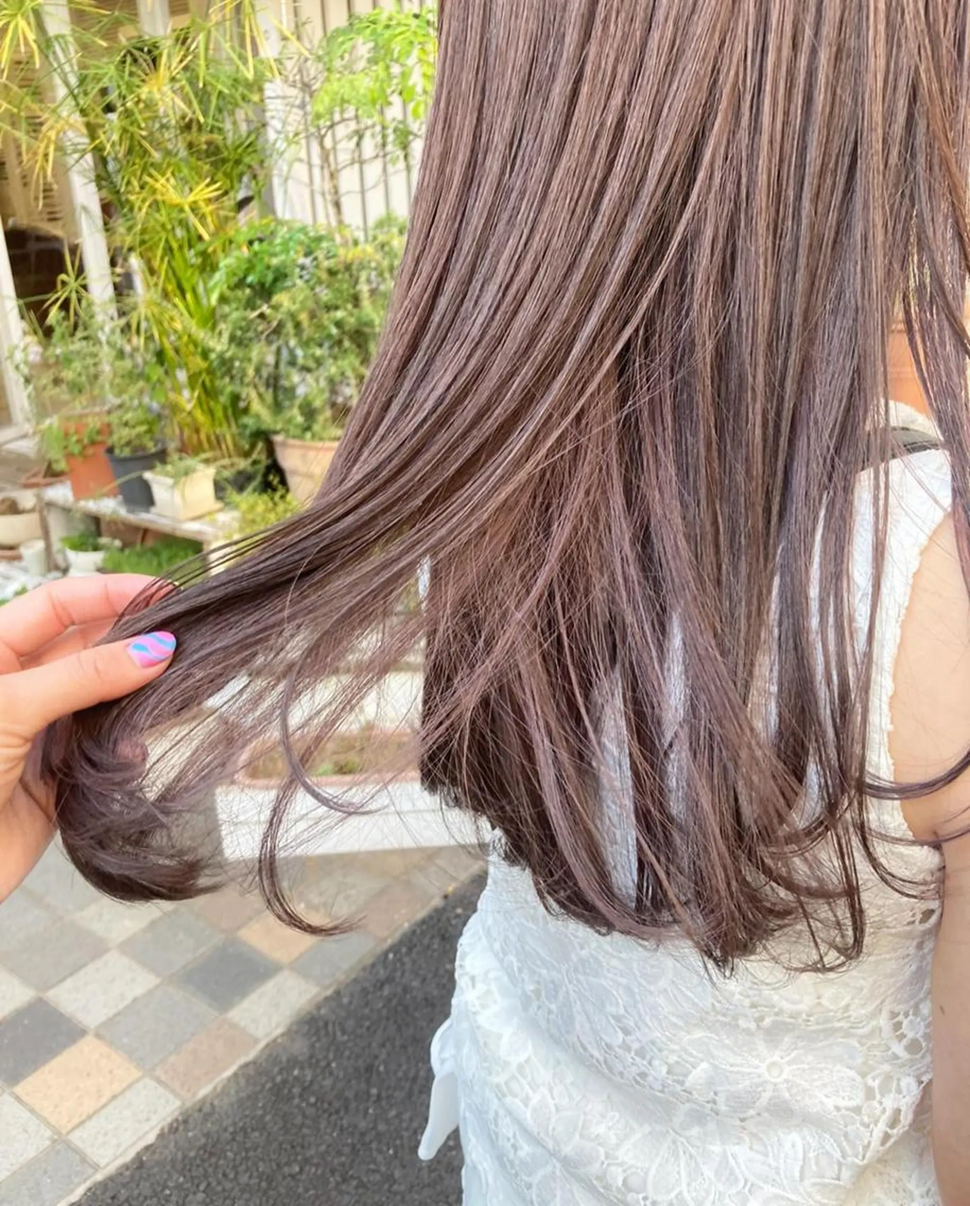 ミディアム カラー ヘアアレンジ ベージュカラー 透明感カラー グラデーションカラー グレージュ ハイライトカラー 韓国/髪質改善💘 櫻井かれんのヘアスタイル