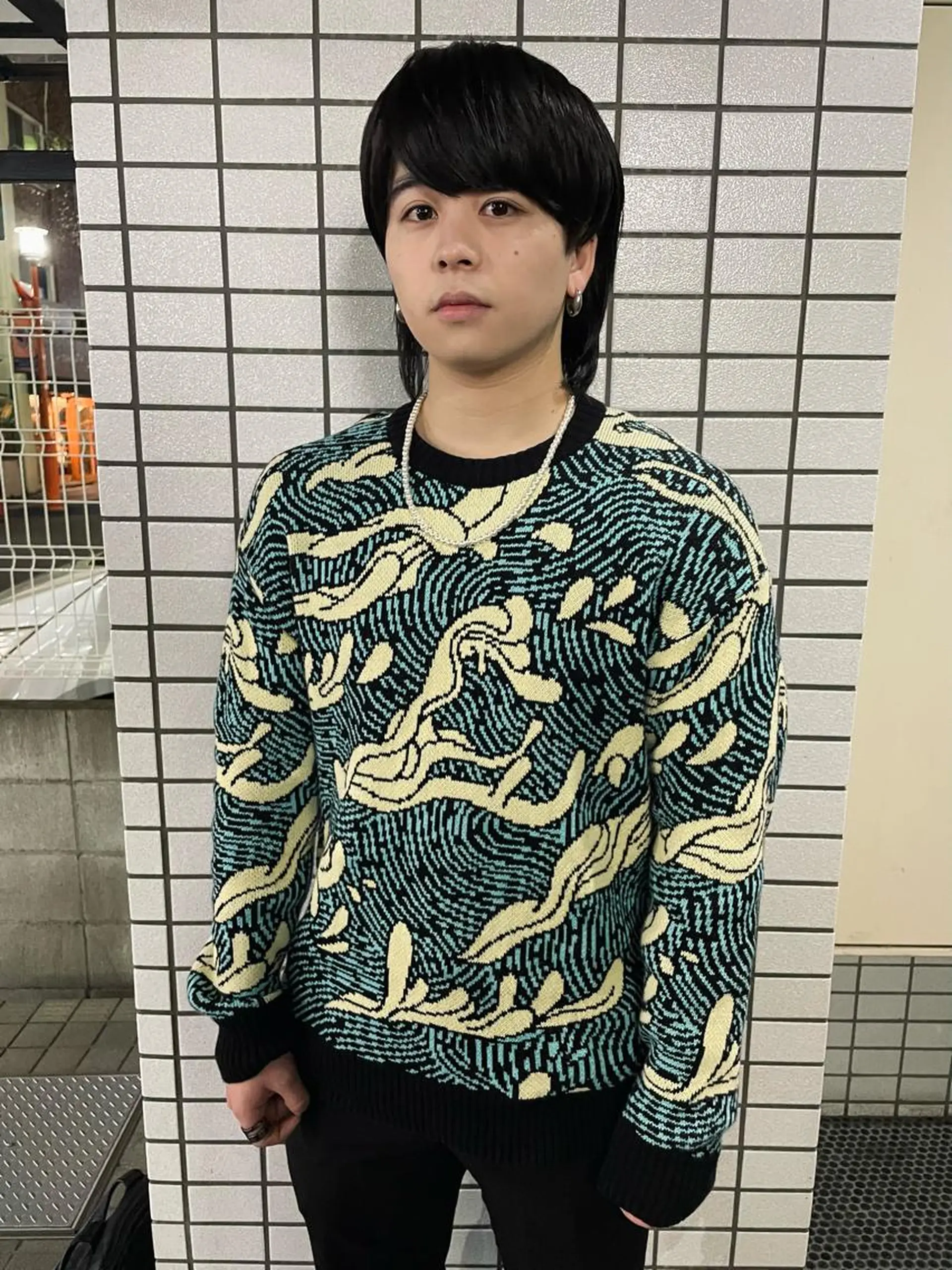 ミディアム メンズ マッシュウルフ マッシュ メンズウルフカット ウルフカット 酸性ストレート ruki yabeのヘアスタイル